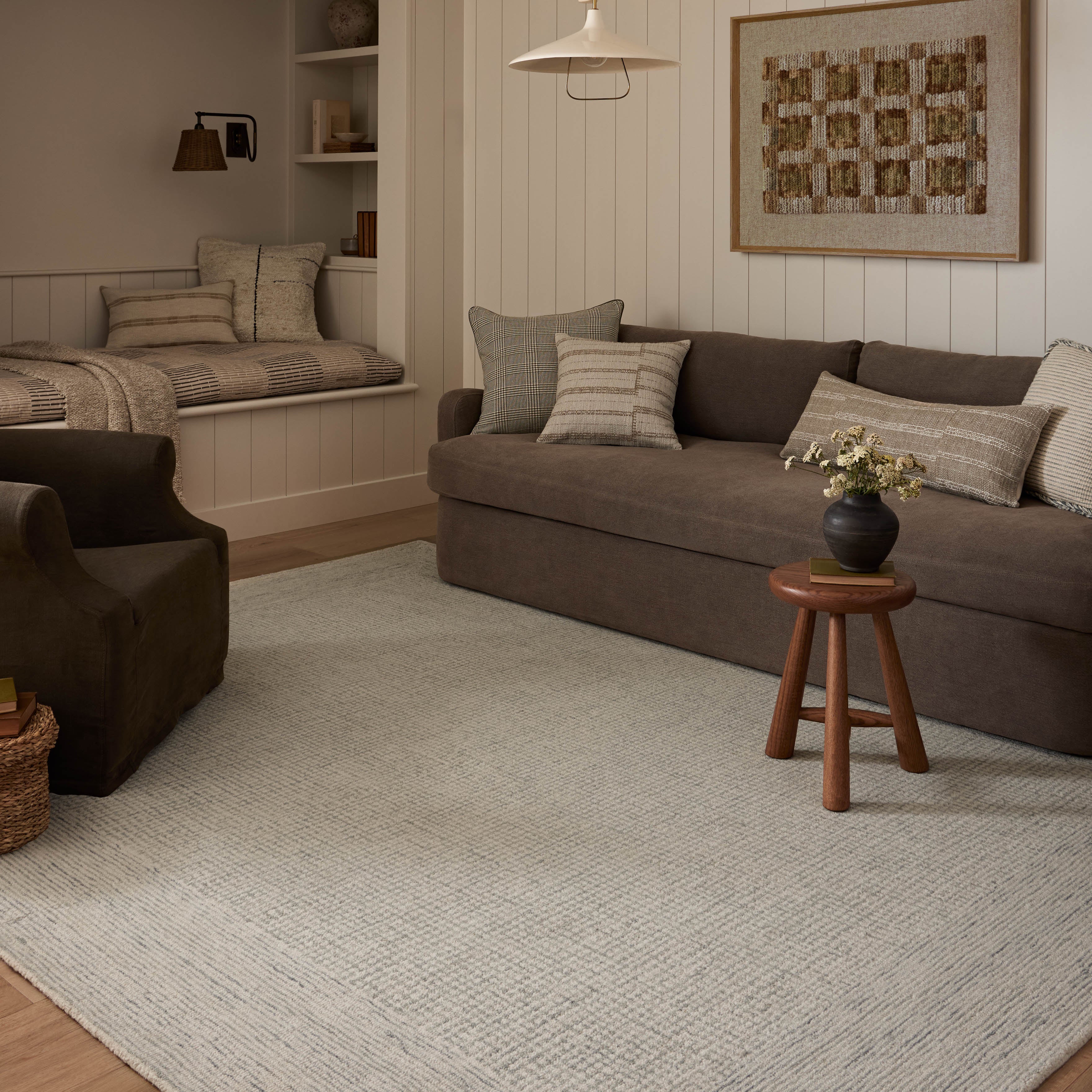Amber Lewis x Loloi Windsor Ivory / Sky Rug RUGS - wool Loloi