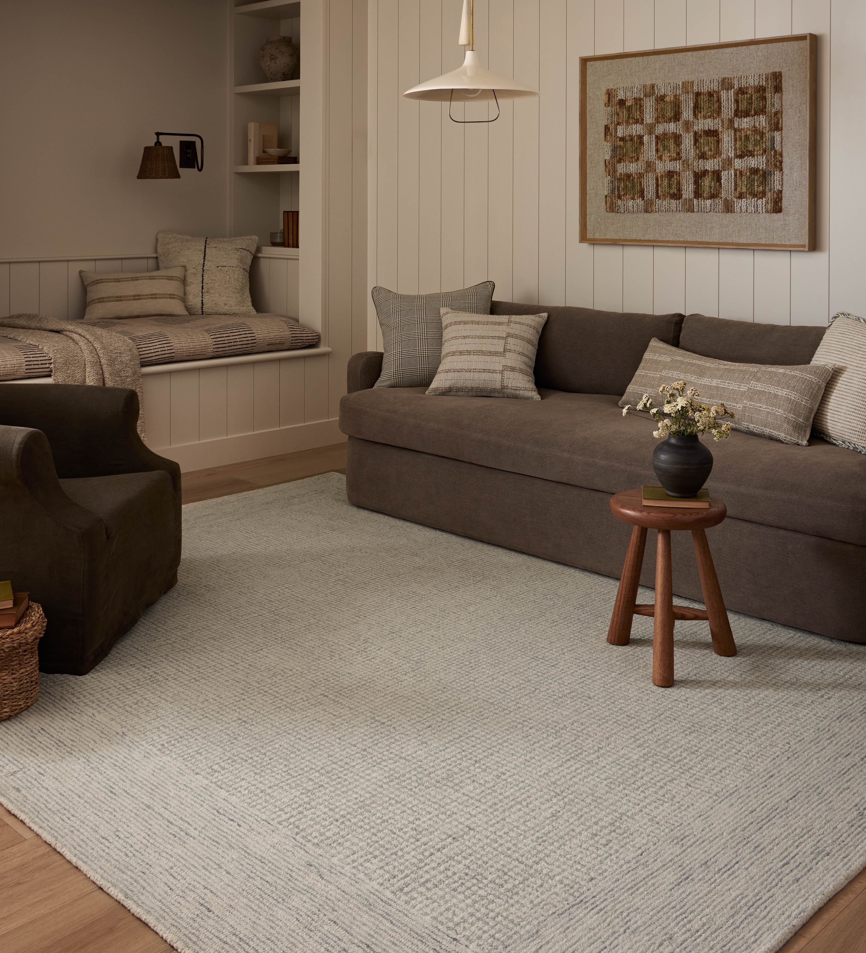 Amber Lewis x Loloi Windsor Ivory / Sky Rug RUGS - wool Loloi