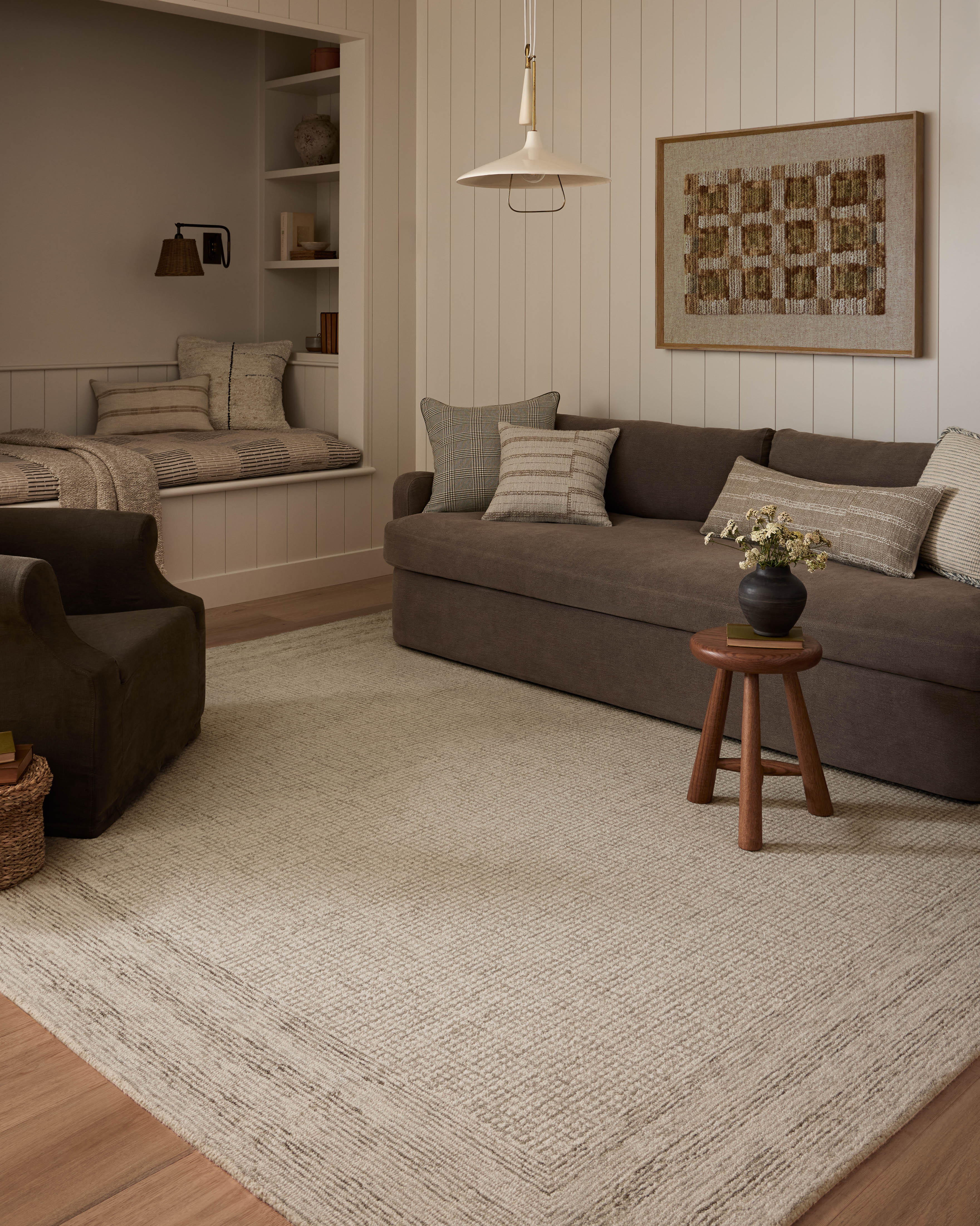 Amber Lewis x Loloi Windsor Ivory / Stone RUGS - wool Loloi