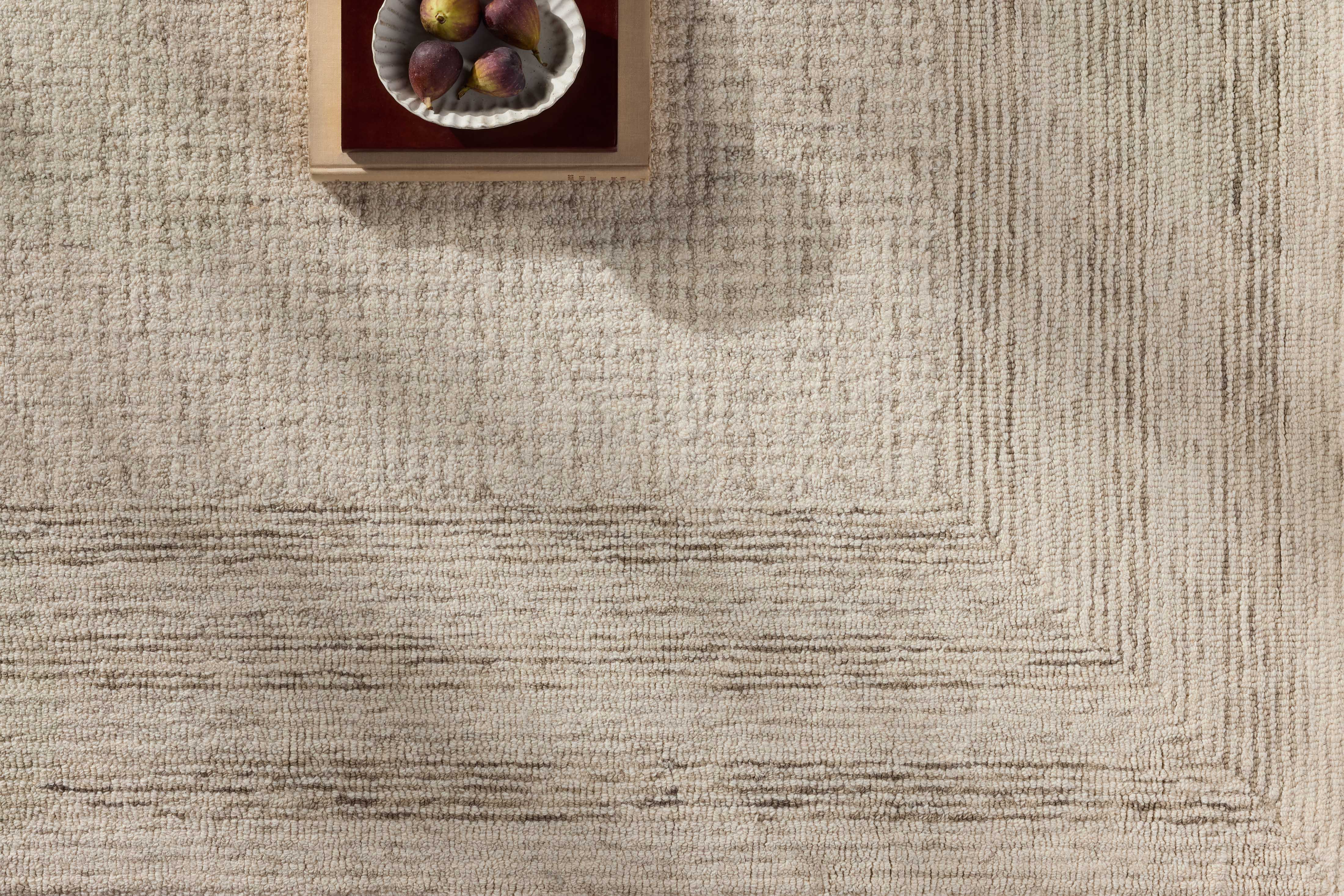 Amber Lewis x Loloi Windsor Ivory / Stone RUGS - wool Loloi