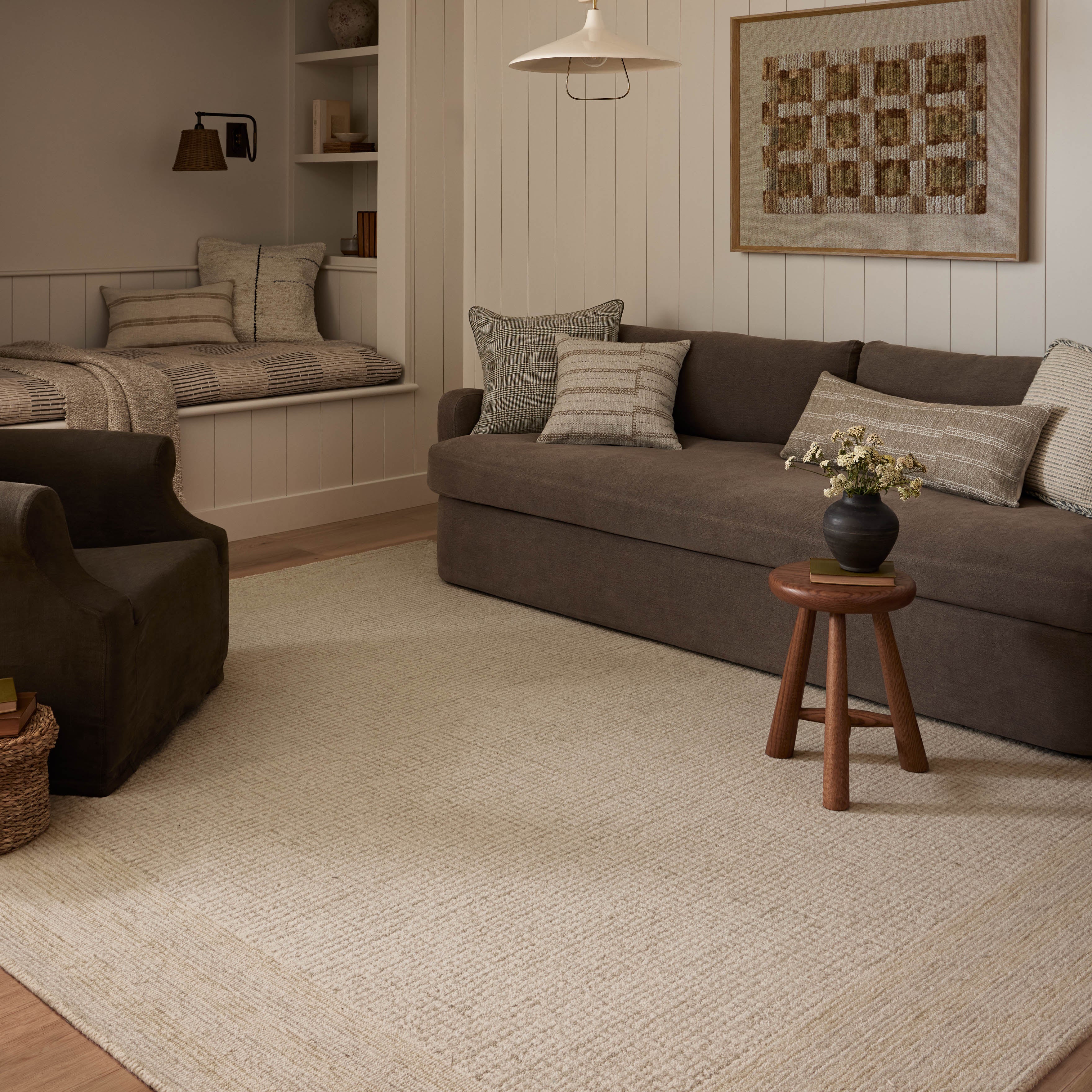 Amber Lewis x Loloi Windsor Ivory / Wheat RUGS - wool Loloi