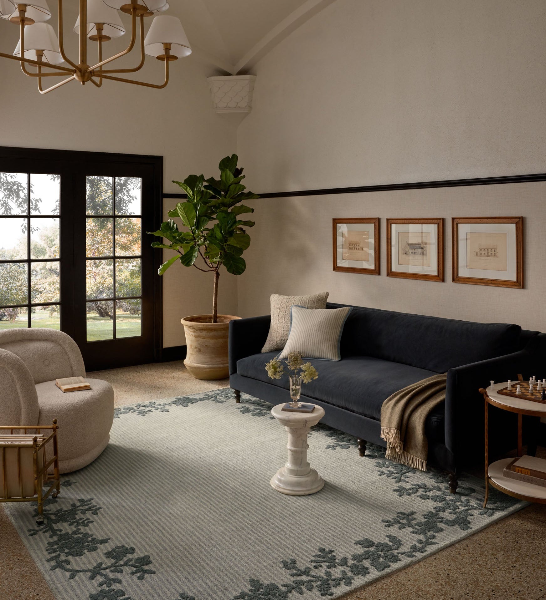 Magnolia Home x Loloi Winslet Denim / Ivory Rug - Rug & Weave