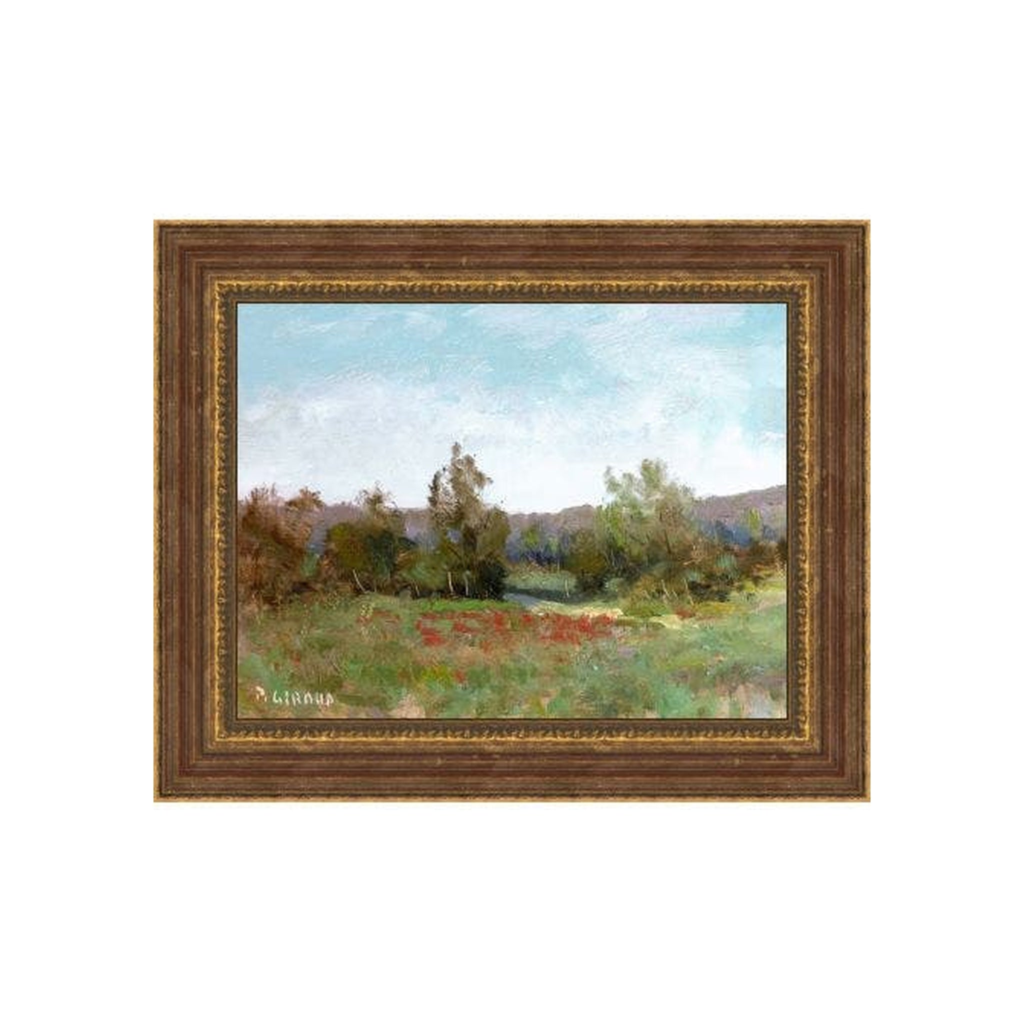 Field of Red Poppies 2 ARTWORK - framed art Wendover Art Group