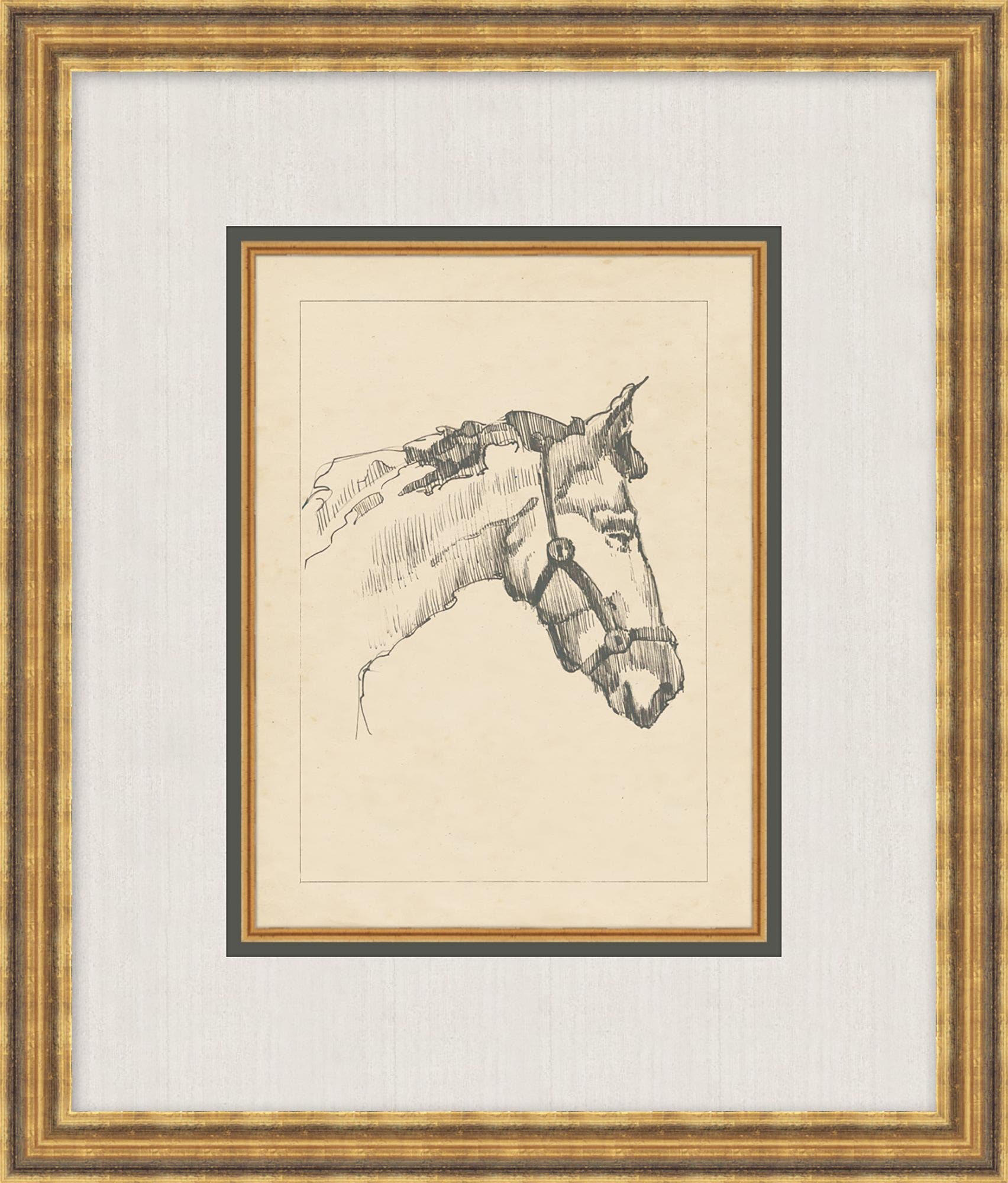 "Equine Sketch" Framed Art Print ARTWORK - framed art Wendover Art Group