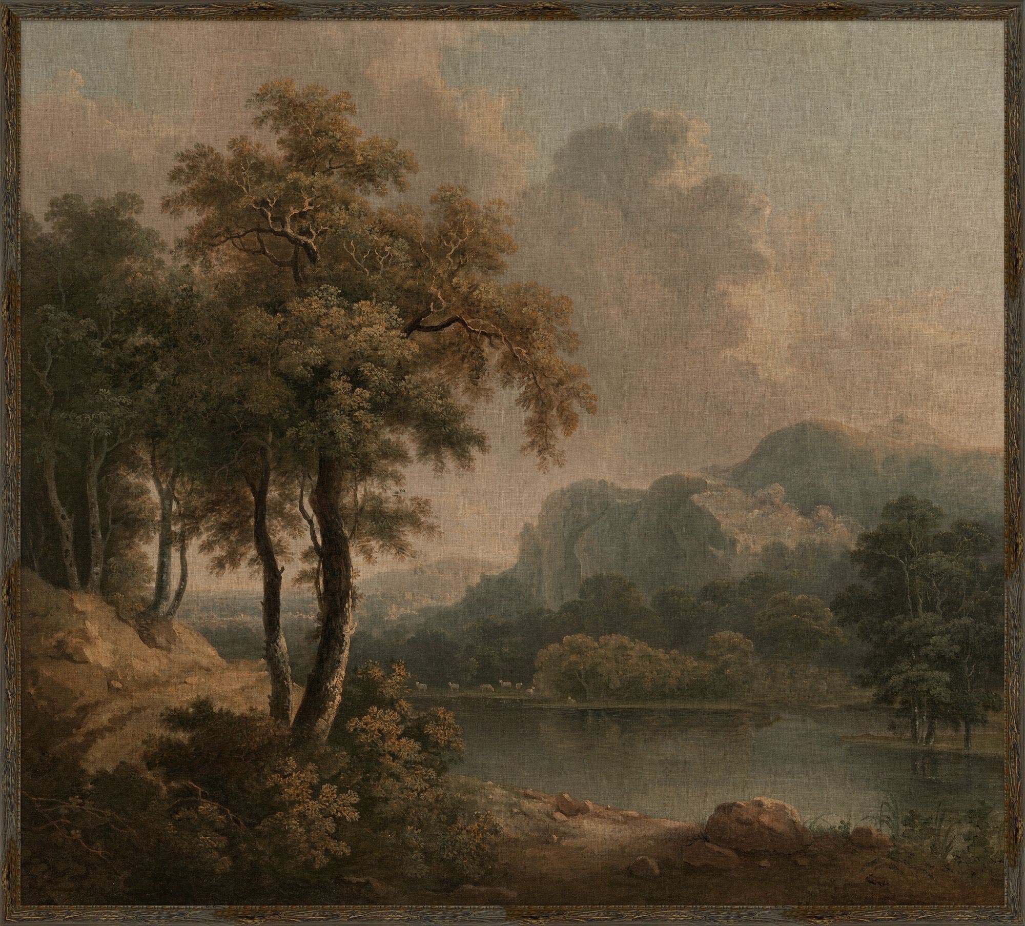 "Calm Lake" Framed Art Print – view 2