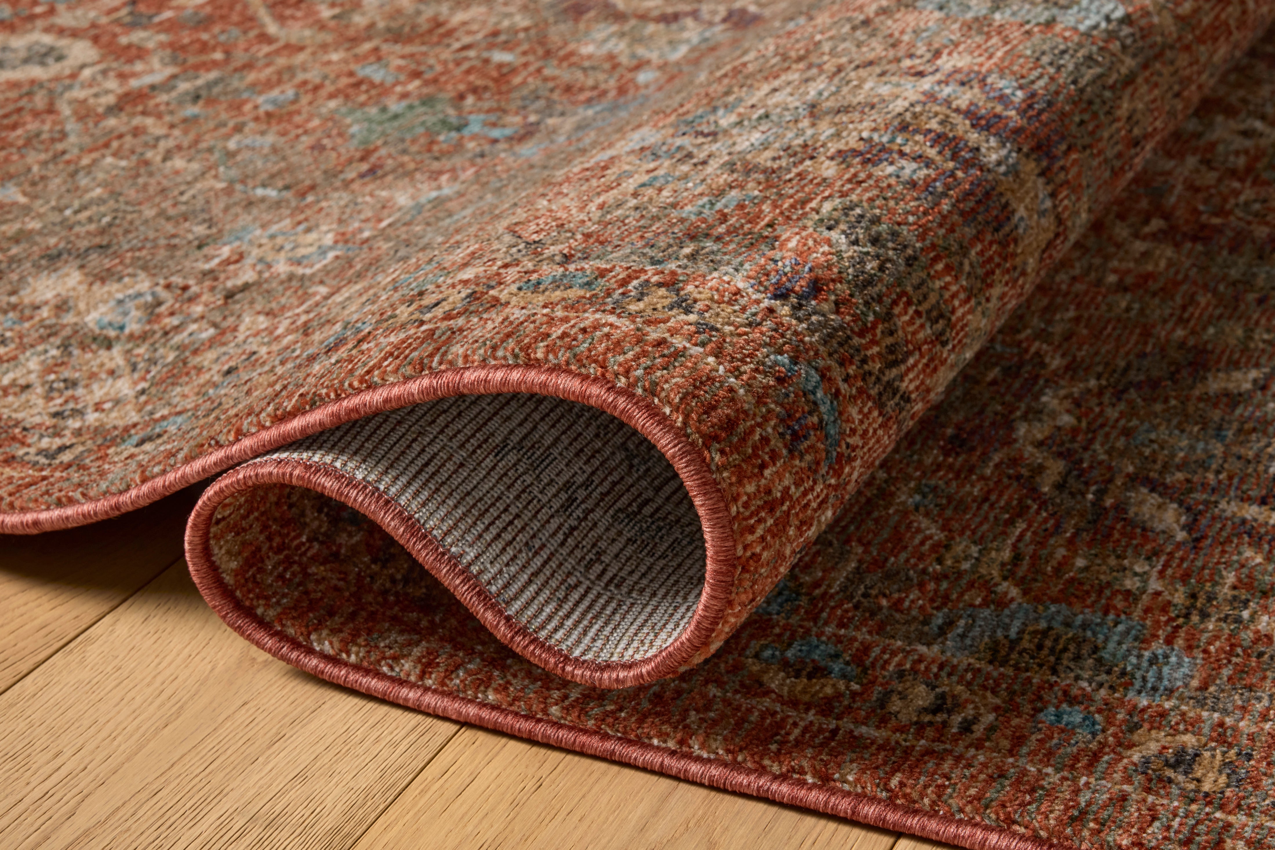 Loloi Winchester Rust / Multi Square Rug RUGS - synthetic Loloi