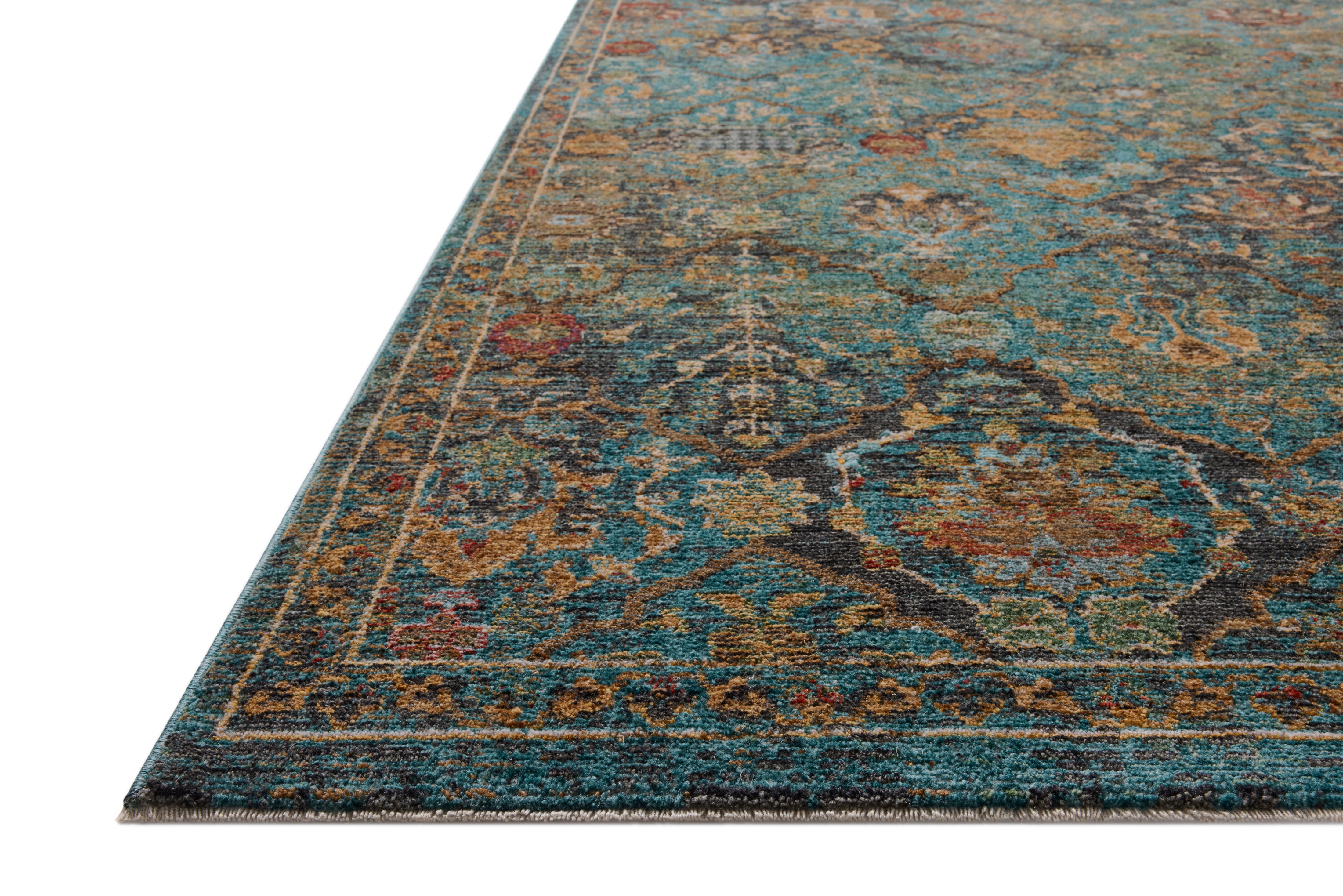 Loloi Winchester Blue Square Rug RUGS - synthetic Loloi