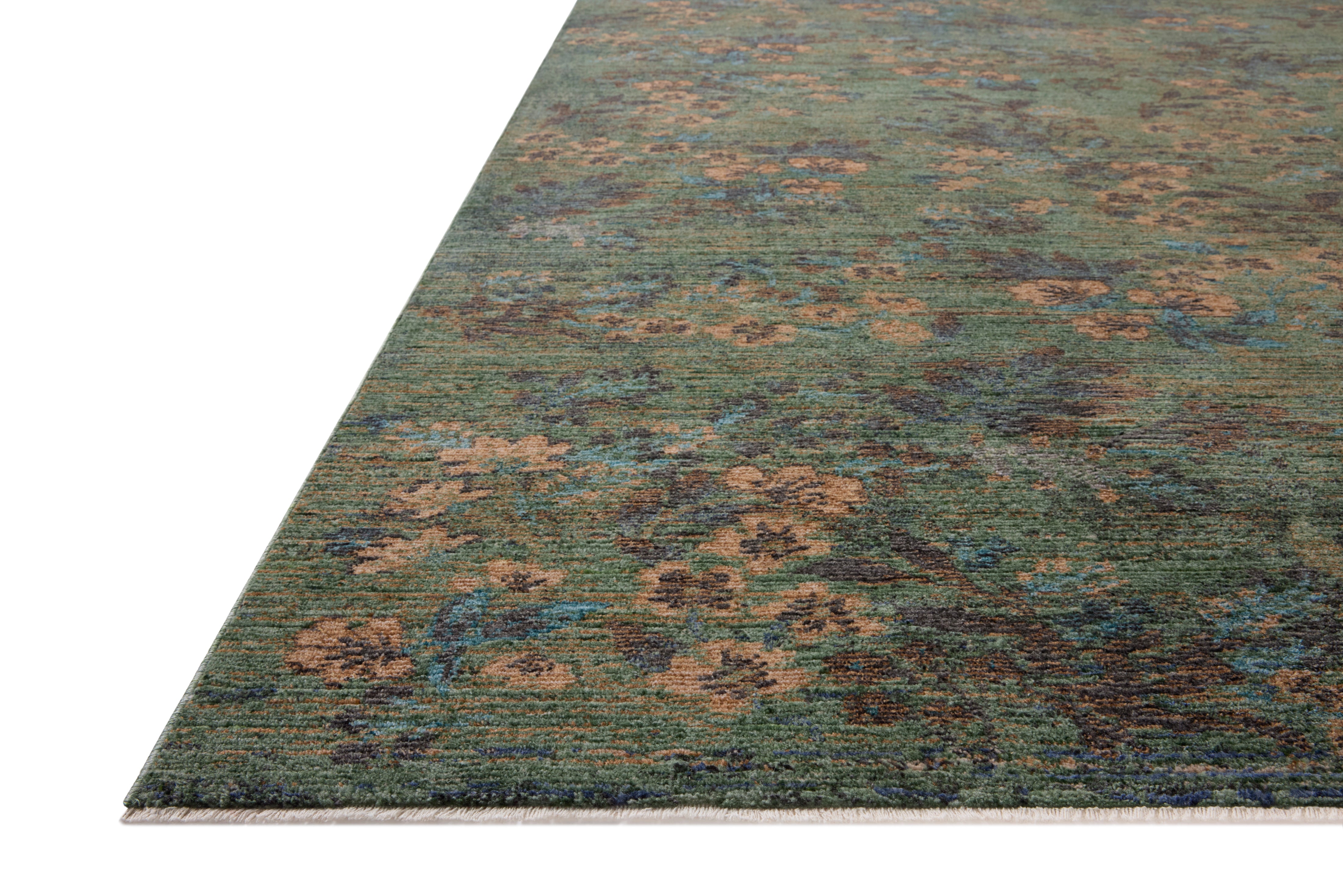 Loloi Winchester Seafoam Green / Teal Square Rug RUGS - synthetic Loloi