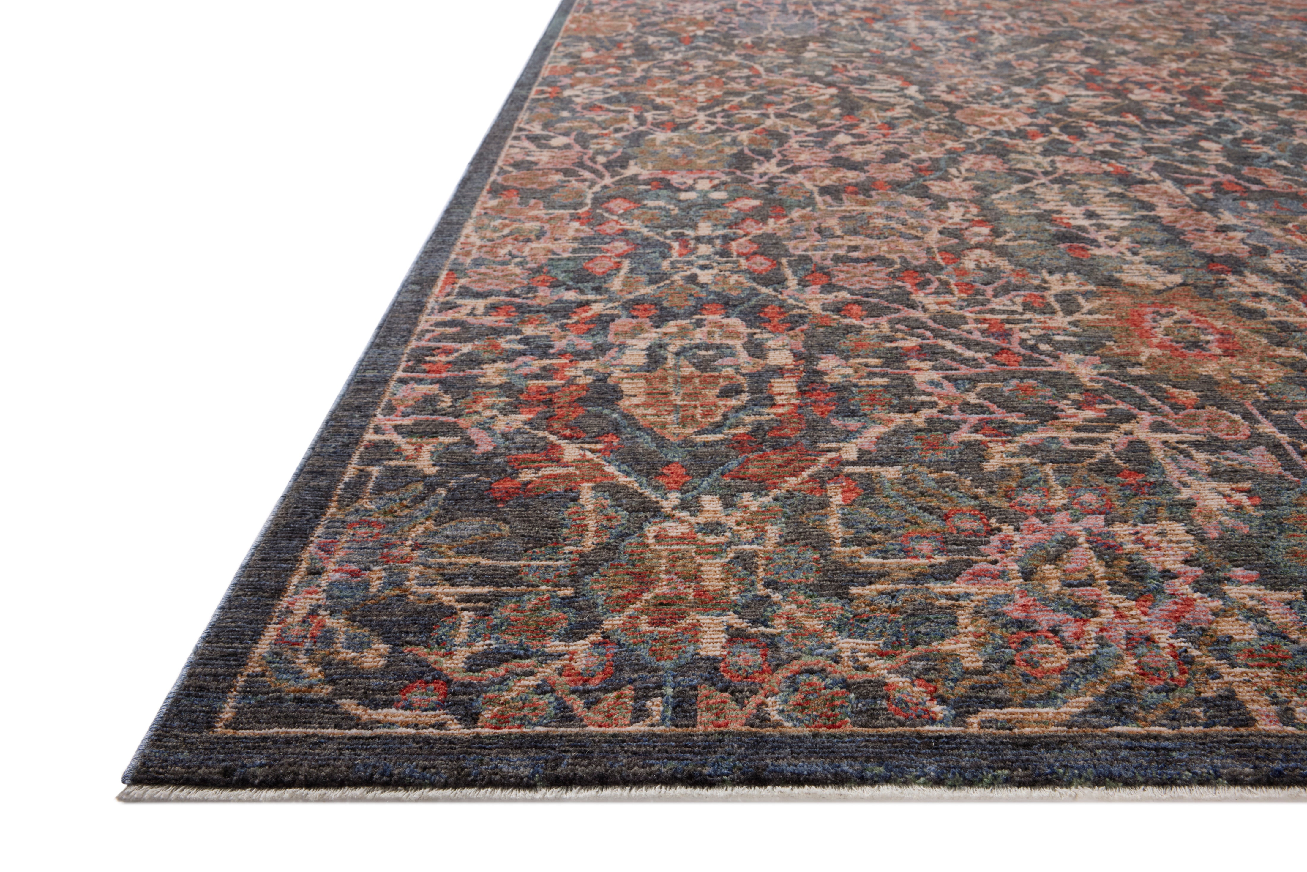Loloi Winchester Denim / Sunset Square Rug RUGS - synthetic Loloi