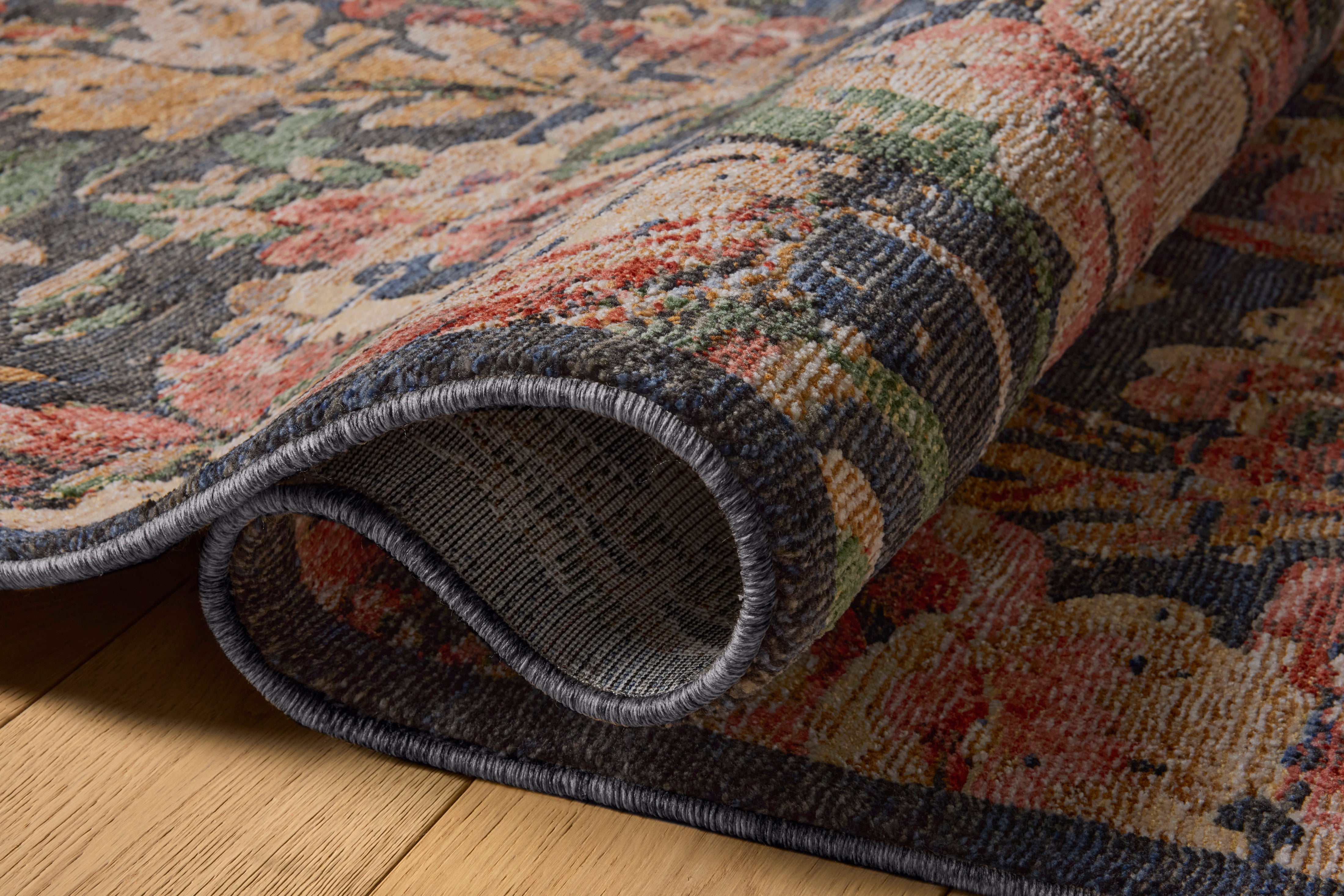Loloi Winchester Midnight / Blush Rug RUGS - synthetic Loloi 18" x 18"