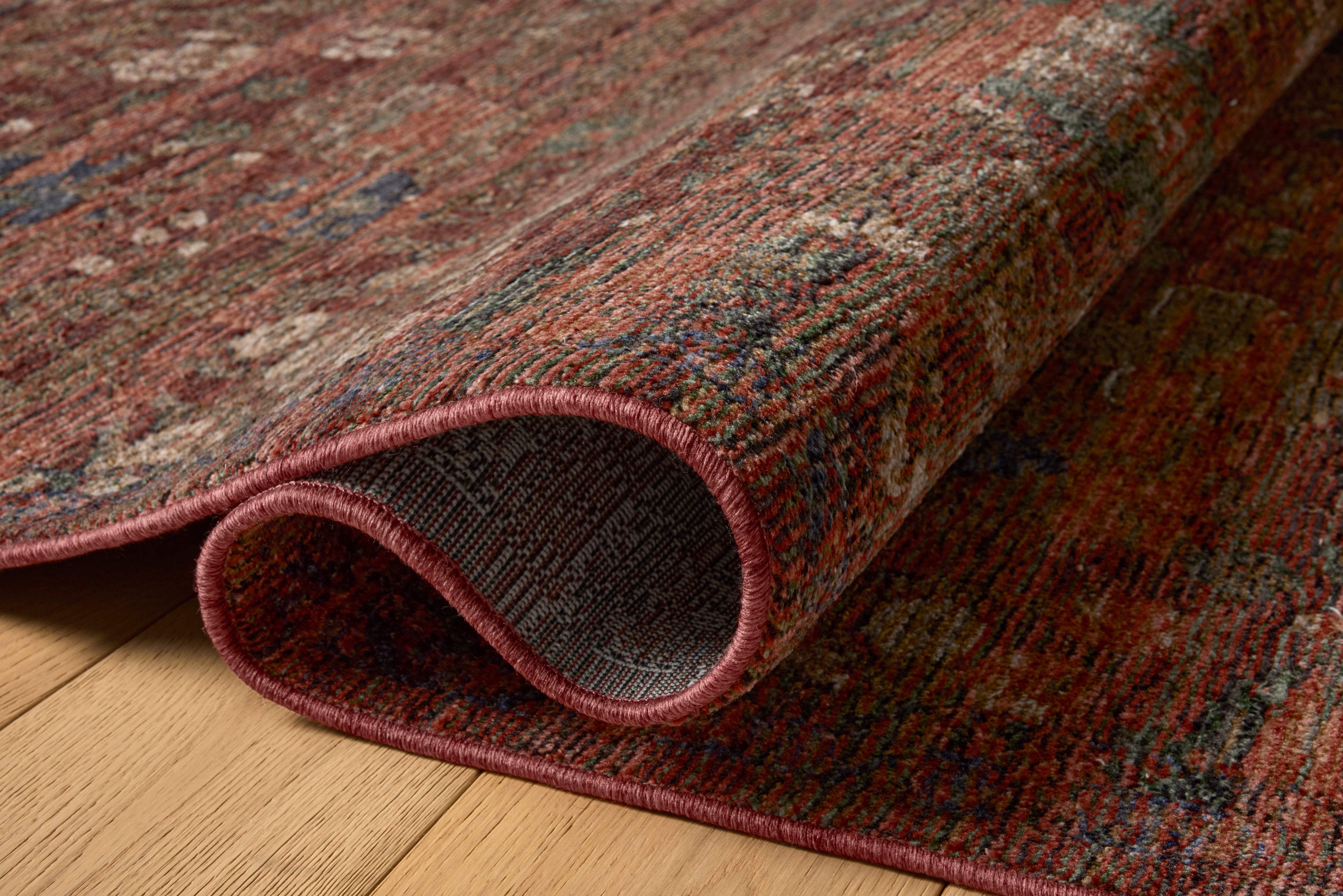 Loloi Winchester Ruby / Mushroom Square Rug RUGS - synthetic Loloi
