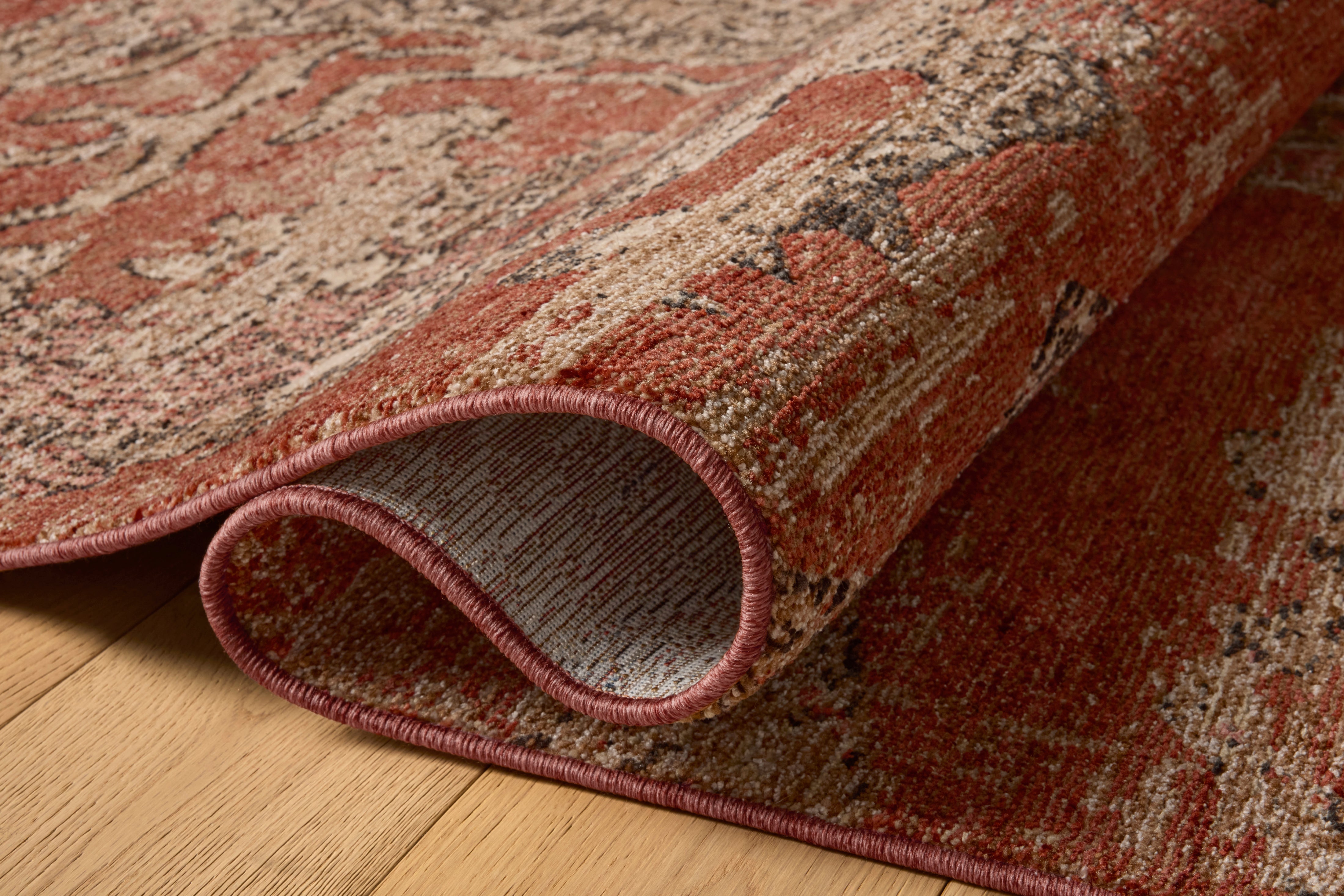 Loloi Winchester Brick / Beige Rug RUGS - synthetic Loloi