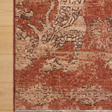 Loloi Winchester Brick / Beige Rug RUGS - synthetic Loloi 18" x 18"