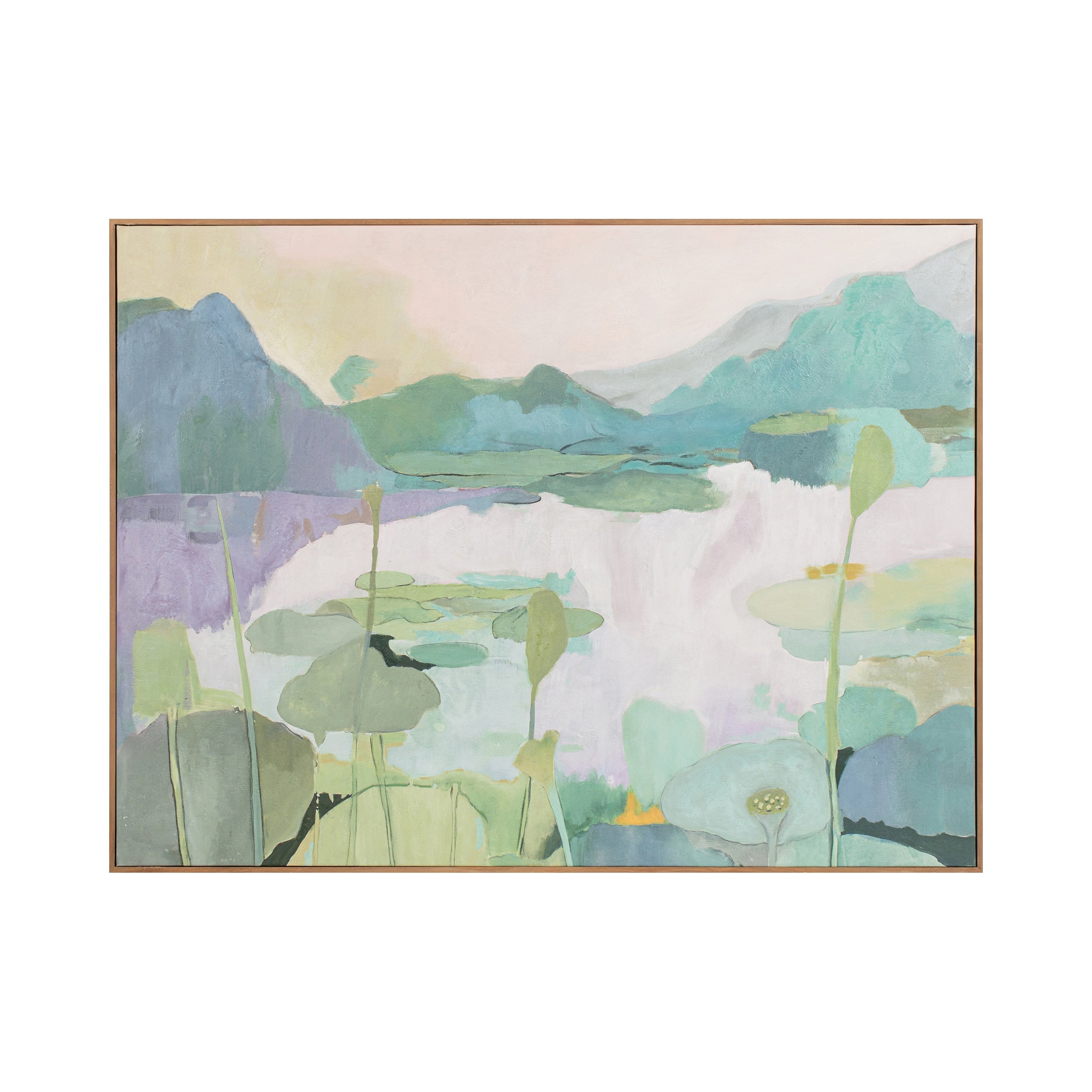 "Lilypads" Framed Canvas