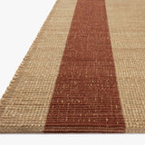 Leanne Ford x Loloi Weatherstaff Natural / Brick Rug