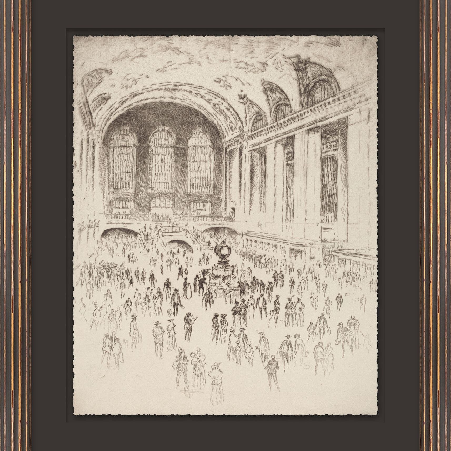 "Sketched in History 7" Framed Art Print ARTWORK - framed art Wendover Art Group