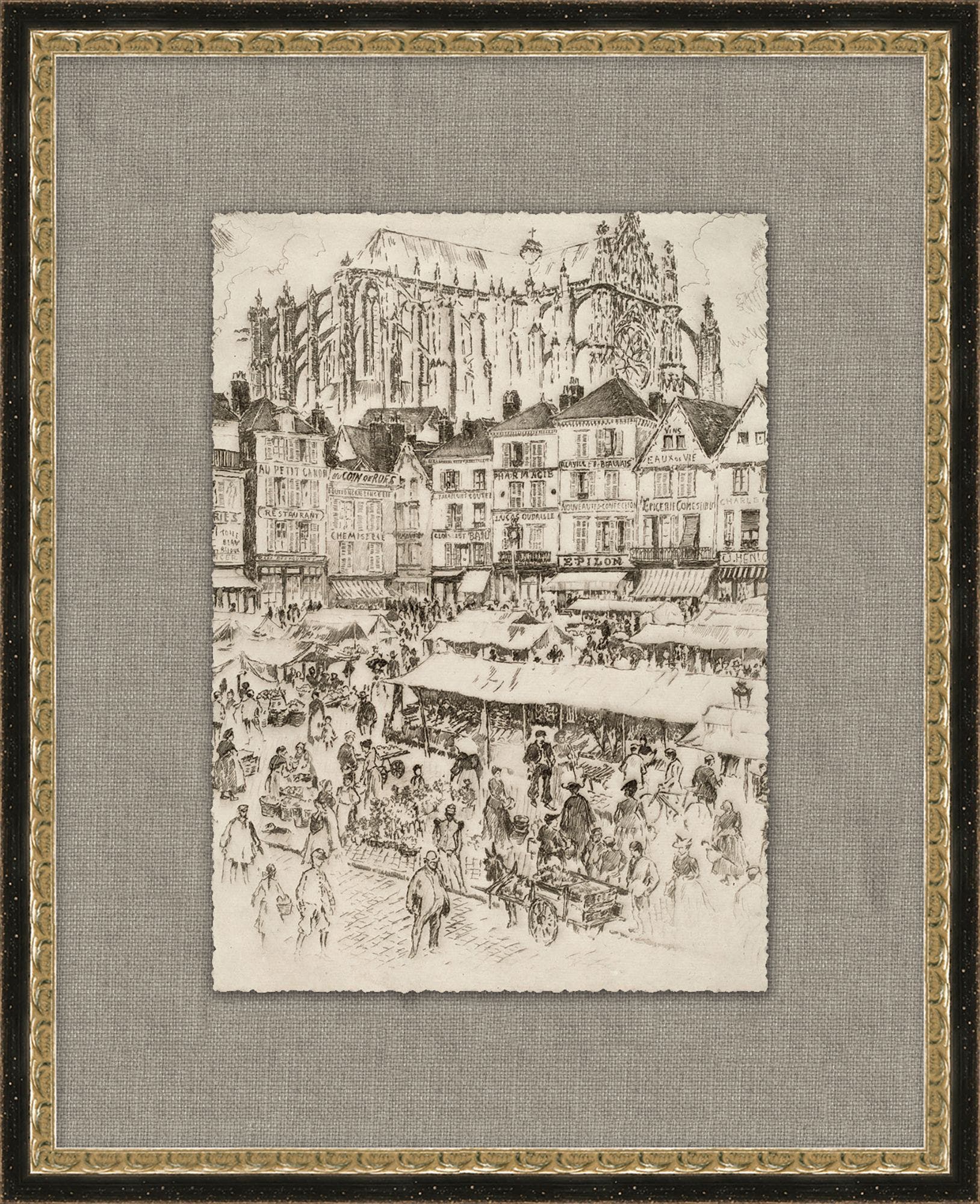 "Etched in History 9" Framed Art Print ARTWORK - framed art Wendover Art Group