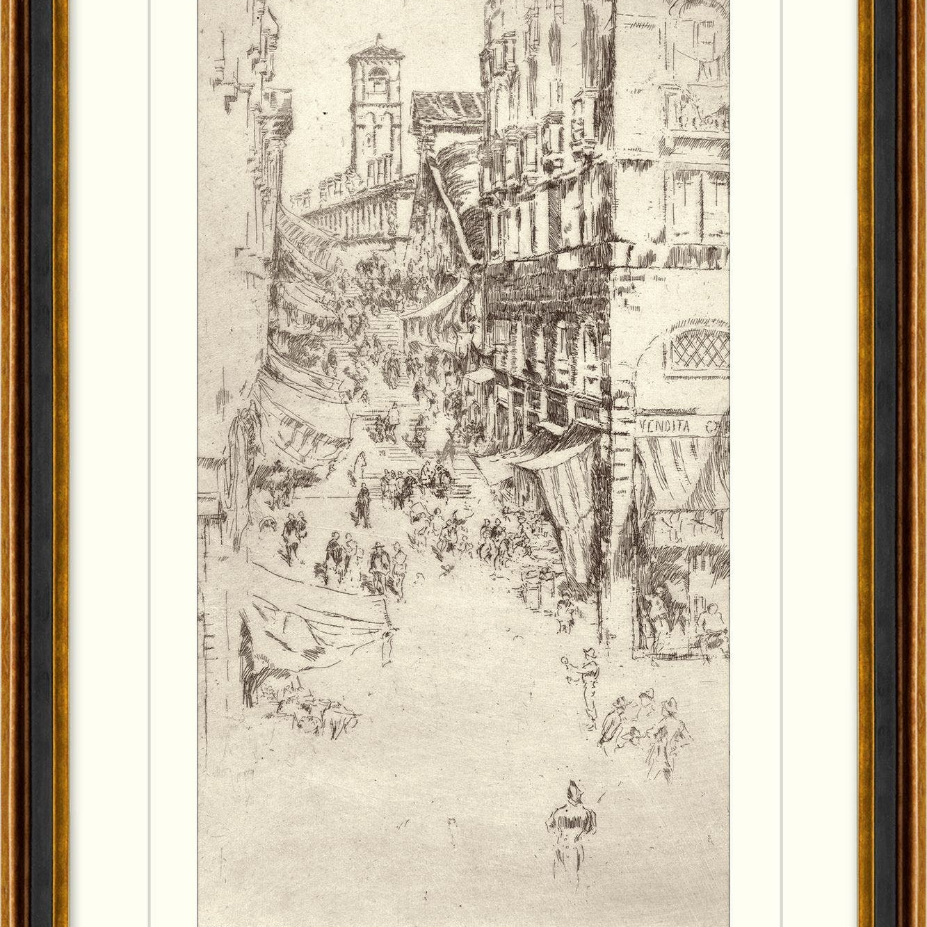 "Sketched in History 14" Framed Art Print ARTWORK - framed art Wendover Art Group