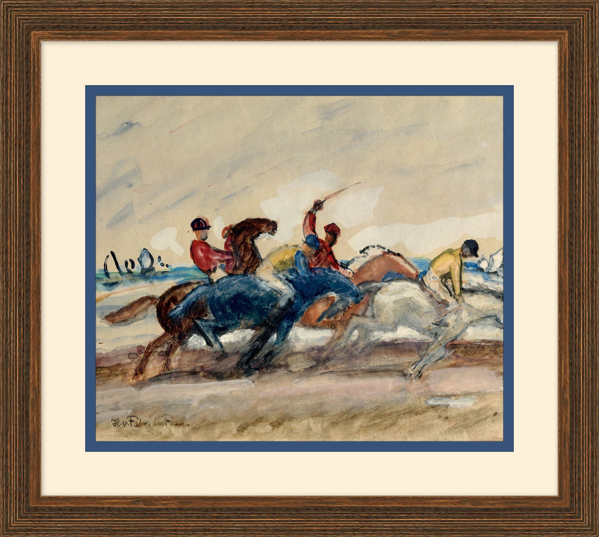 "Show Horse" Framed Art Print ARTWORK - framed art Wendover Art Group