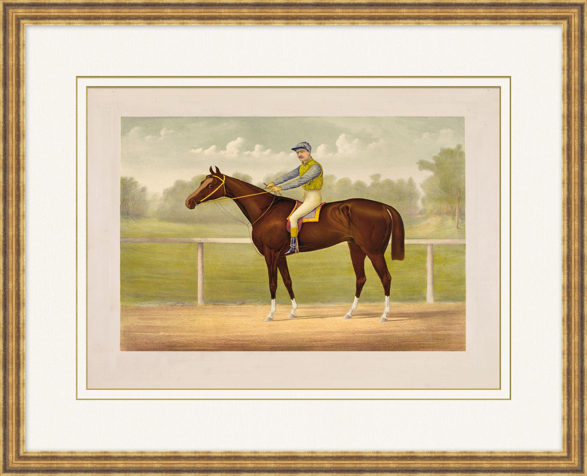 "Horse Derby" Framed Art Print ARTWORK - framed art Wendover Art Group