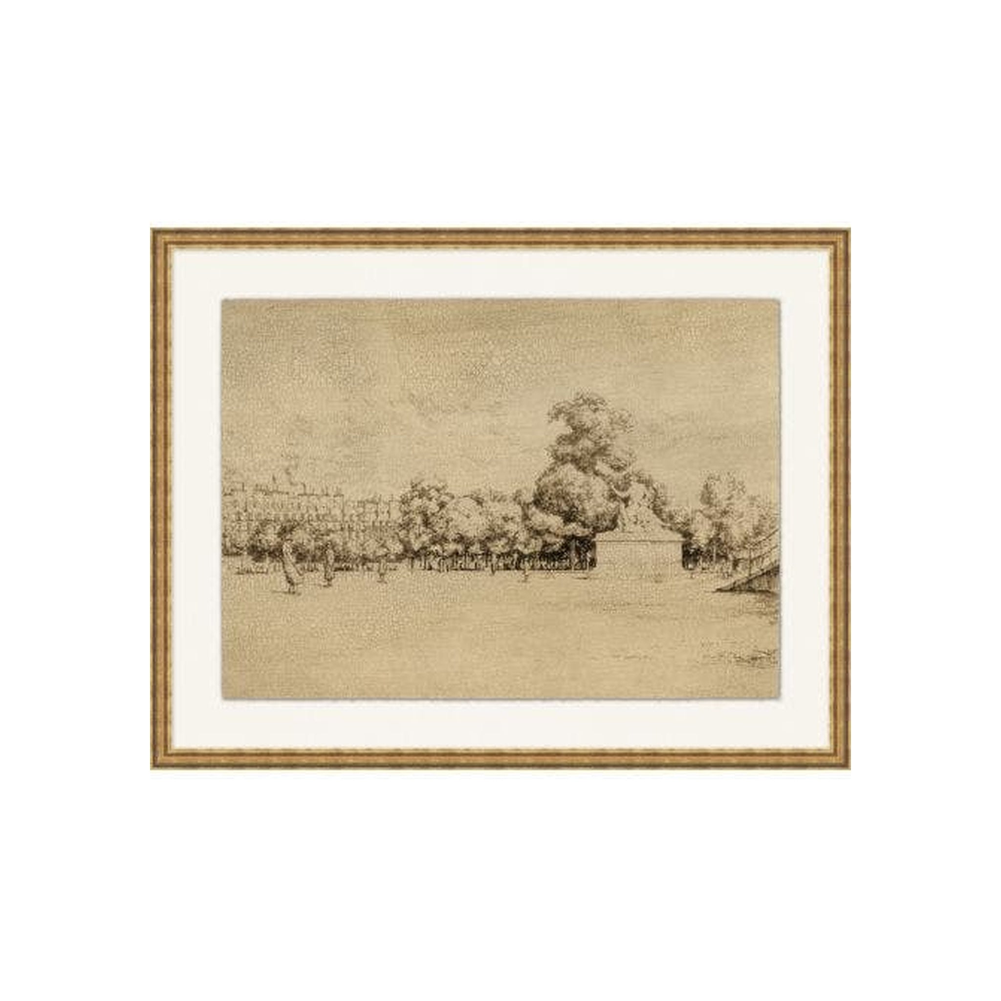 Les Tuileries Sketch ARTWORK - framed art Wendover Art Group