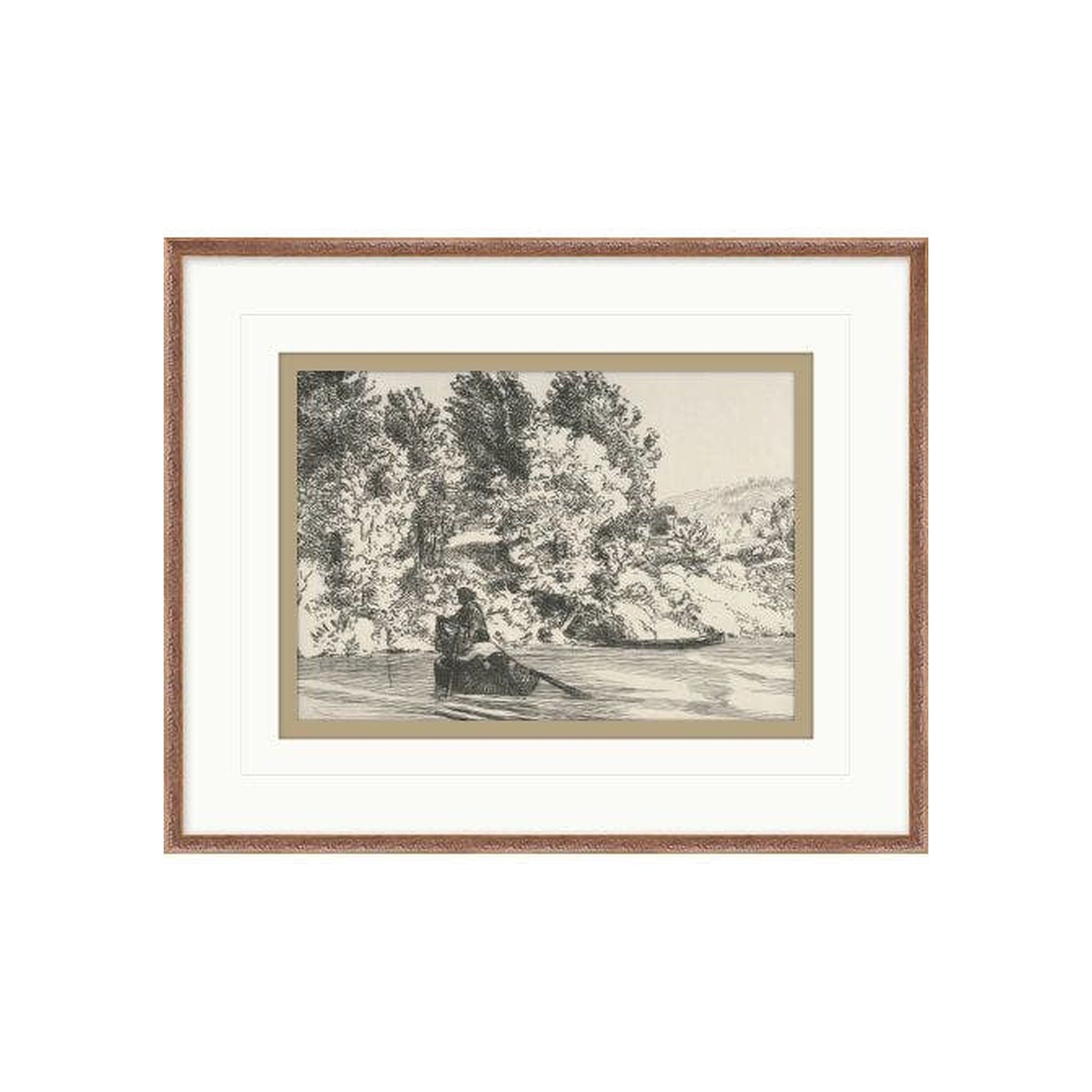 Sketched River Impressions 2 ARTWORK - framed art Wendover Art Group