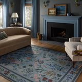 Rifle Paper Co. x Loloi Wildwood Blue Rug