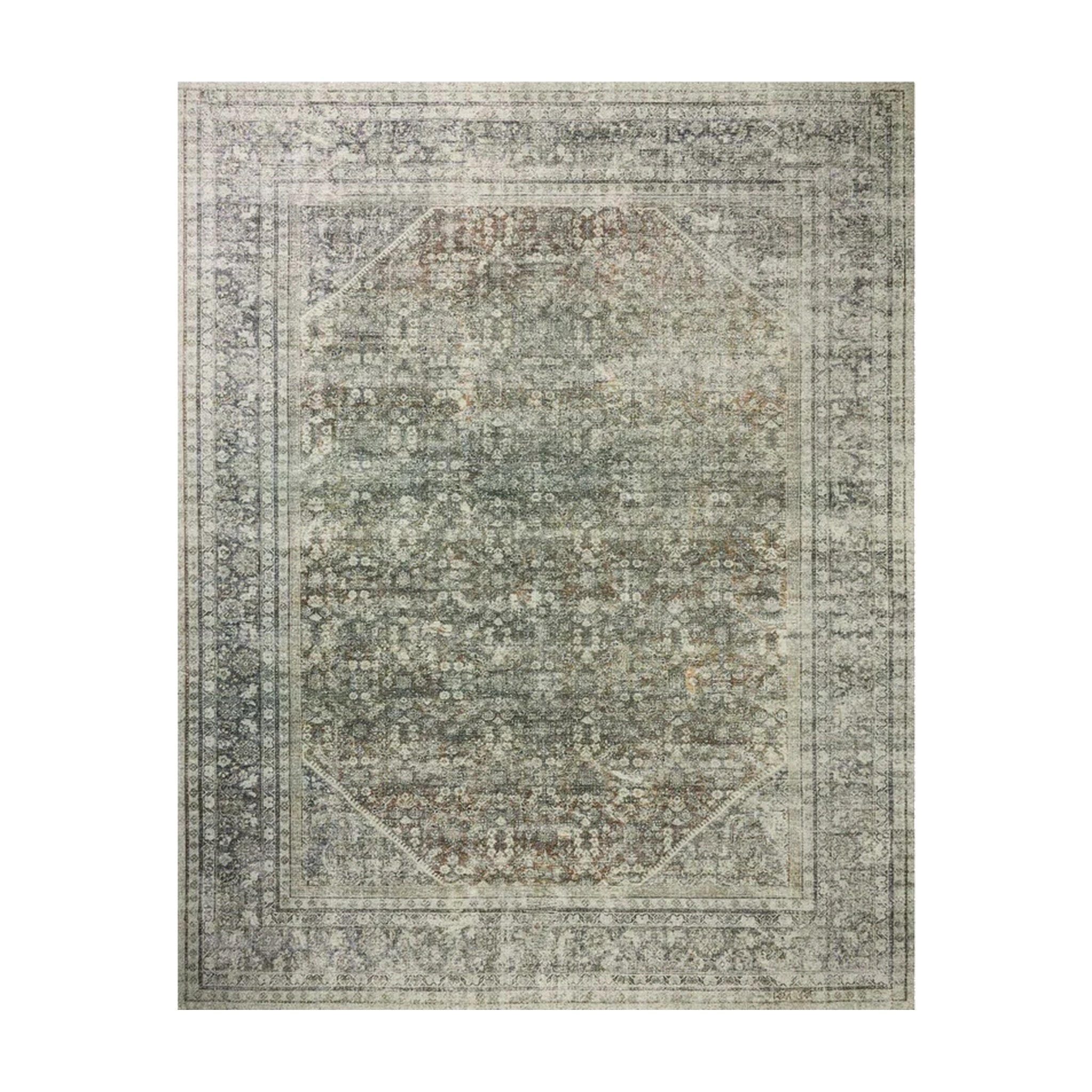 Joanna Gaines x Loloi Wimberly Tobacco / Rust Rug, 18" x 18"