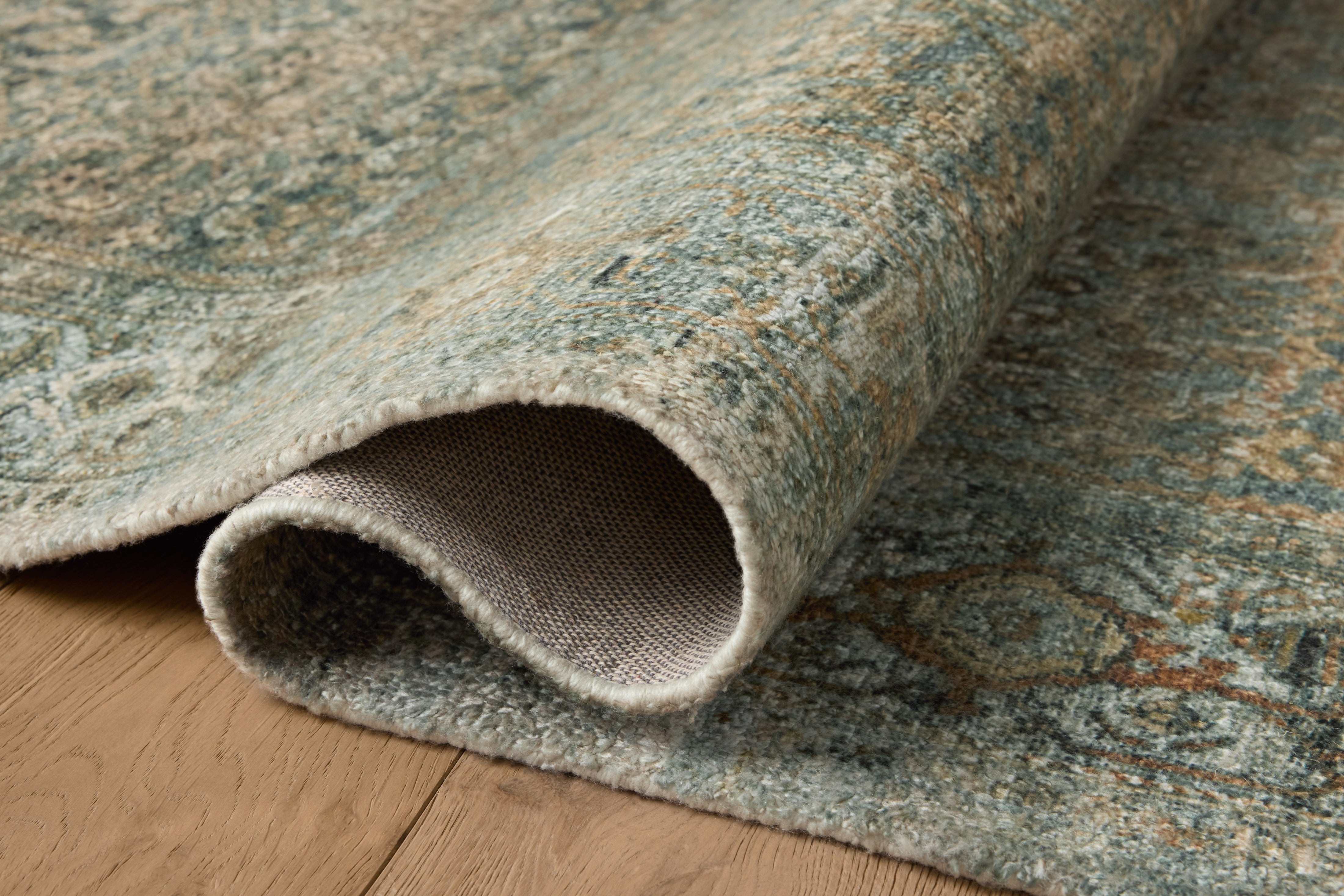 Joanna Gaines x Loloi Wimberly Lagoon / Wheat Rug RUGS - synthetic Loloi