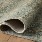 Magnolia Home by Joanna Gaines x Loloi Wimberly Lagoon / Wheat Rug RUGS - synthetic Loloi 18" x 18" sample