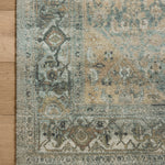 Magnolia Home by Joanna Gaines x Loloi Wimberly Lagoon / Wheat Rug RUGS - synthetic Loloi 18" x 18" sample