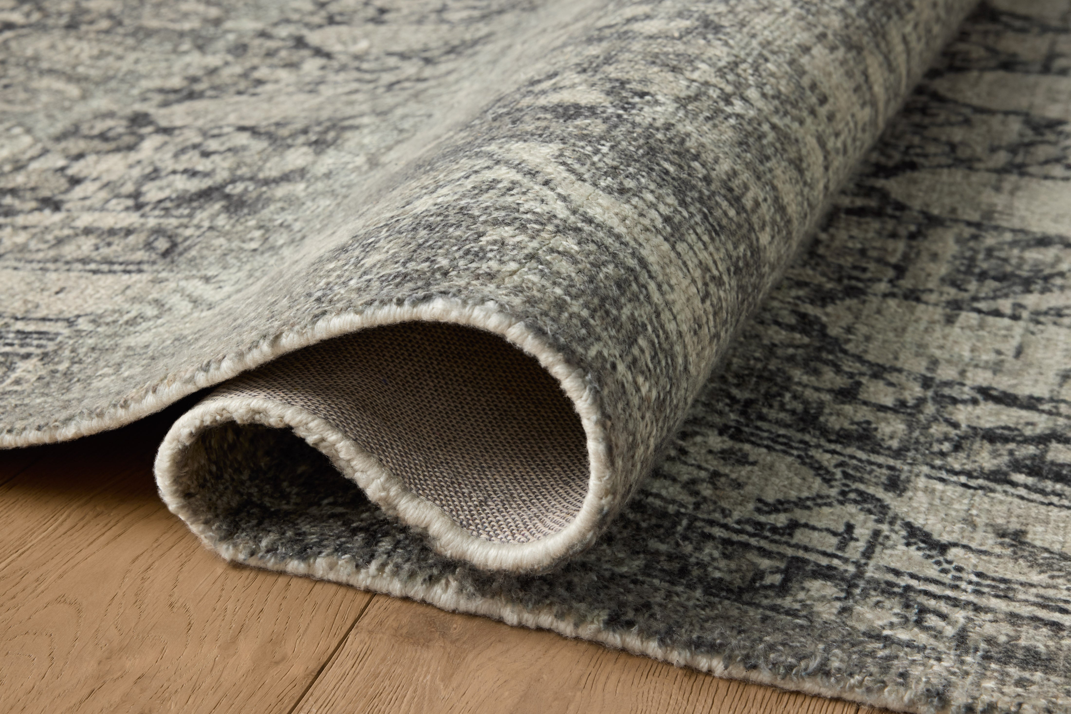 Joanna Gaines x Loloi Wimberly Granite / Cream Rug RUGS - synthetic Loloi