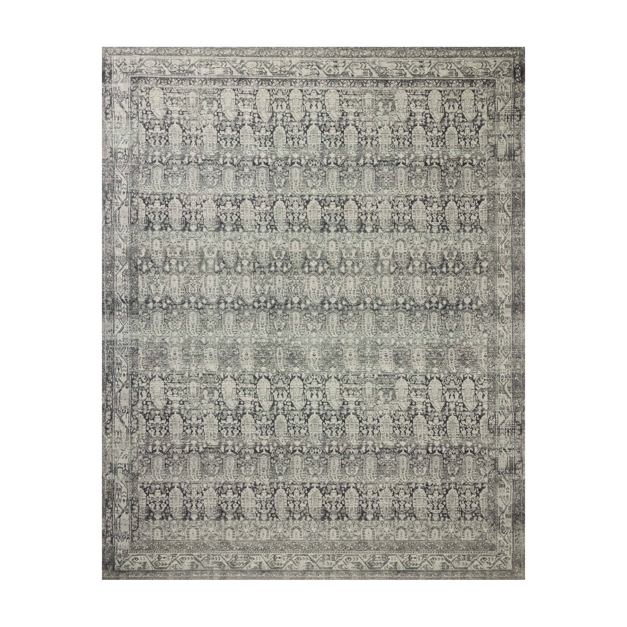 Joanna Gaines x Loloi Wimberly Granite / Cream Rug RUGS - synthetic Loloi 18" x 18"