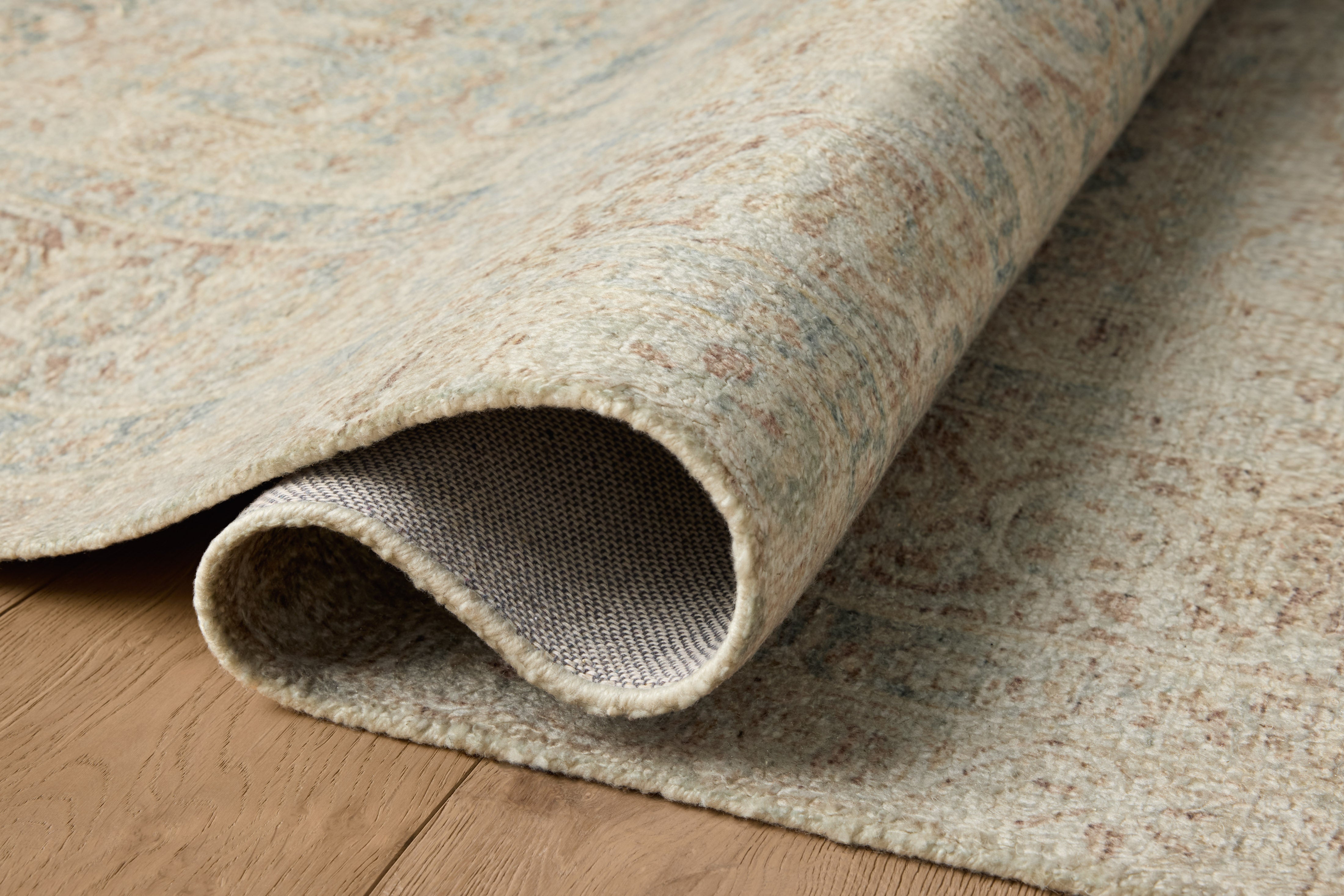 Magnolia Home by Joanna Gaines x Loloi Wimberly Sky / Copper Rug RUGS - synthetic Loloi 18" x 18" sample
