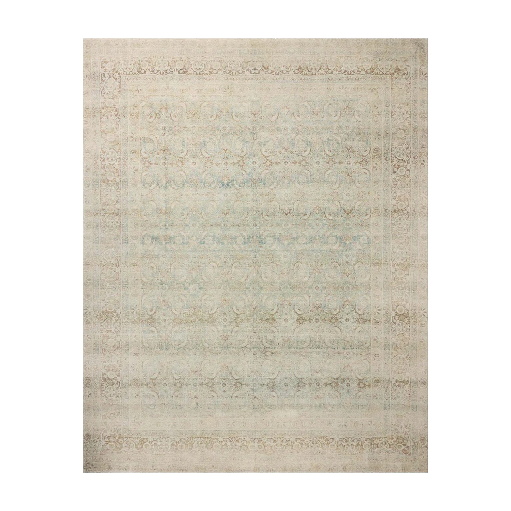 Joanna Gaines x Loloi Wimberly Sky / Copper Rug, 18" x 18"