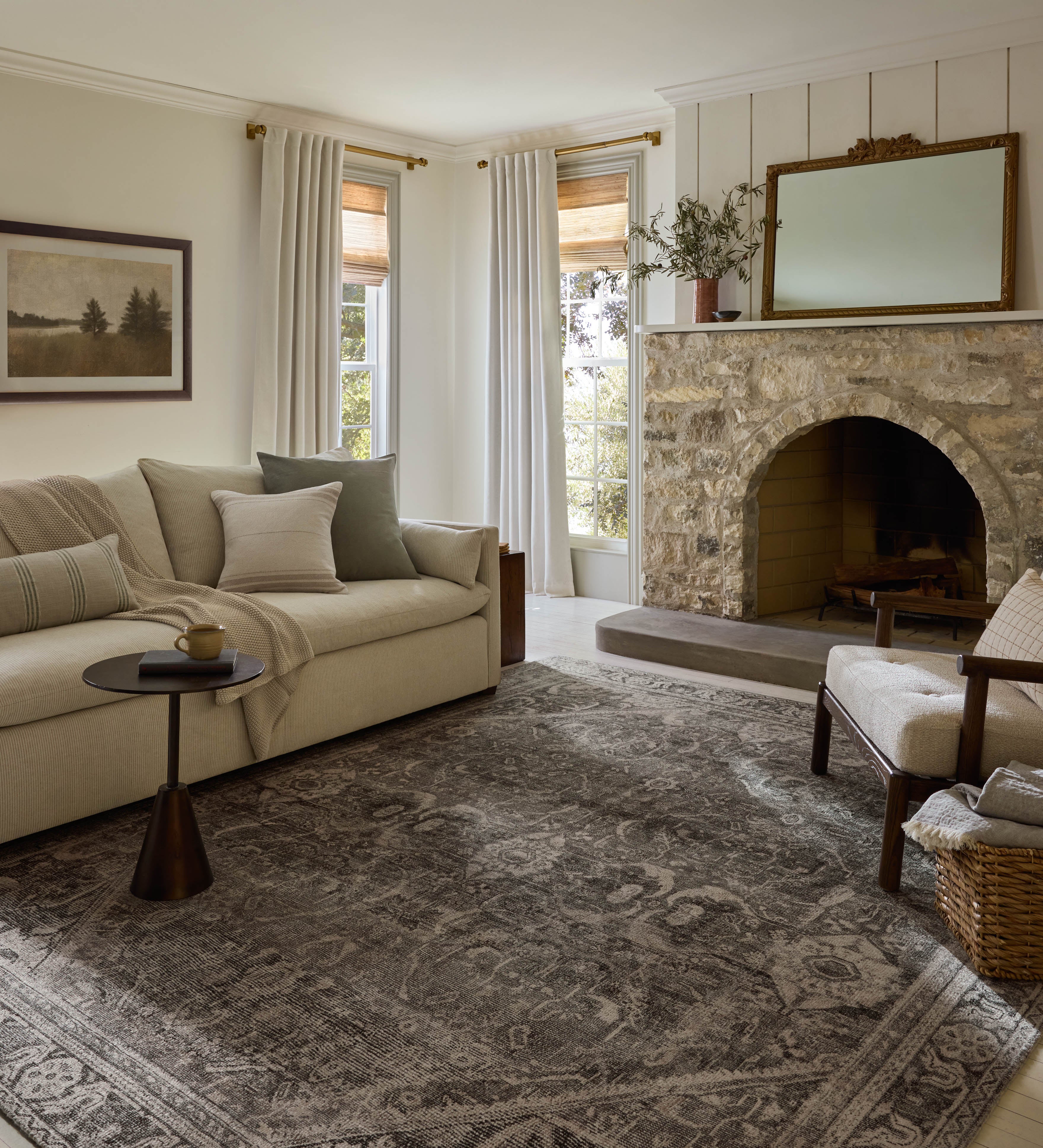 Joanna Gaines x Loloi Wimberly Ink / Bone Rug
