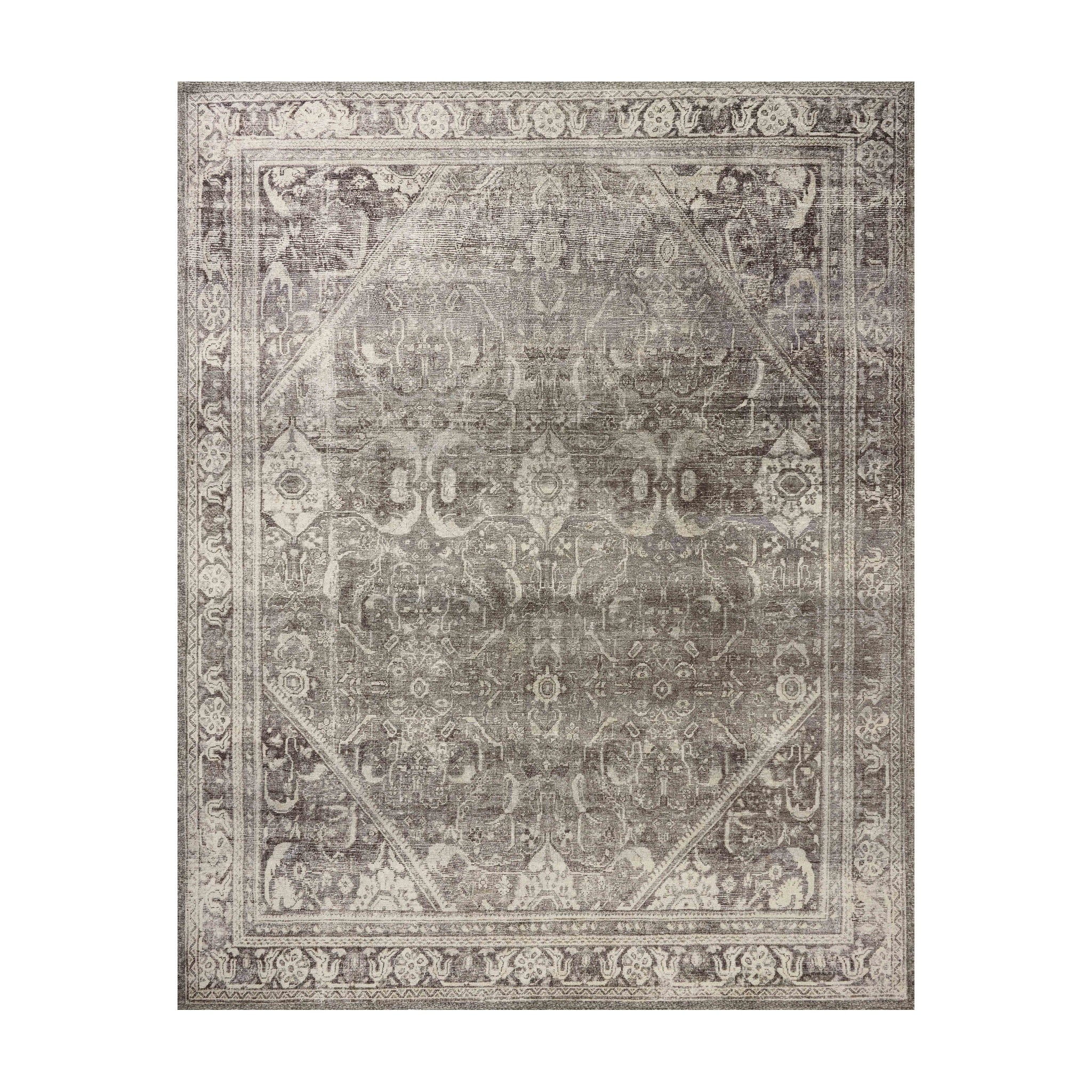 Joanna Gaines x Loloi Wimberly Ink / Bone Rug, 18" x 18"