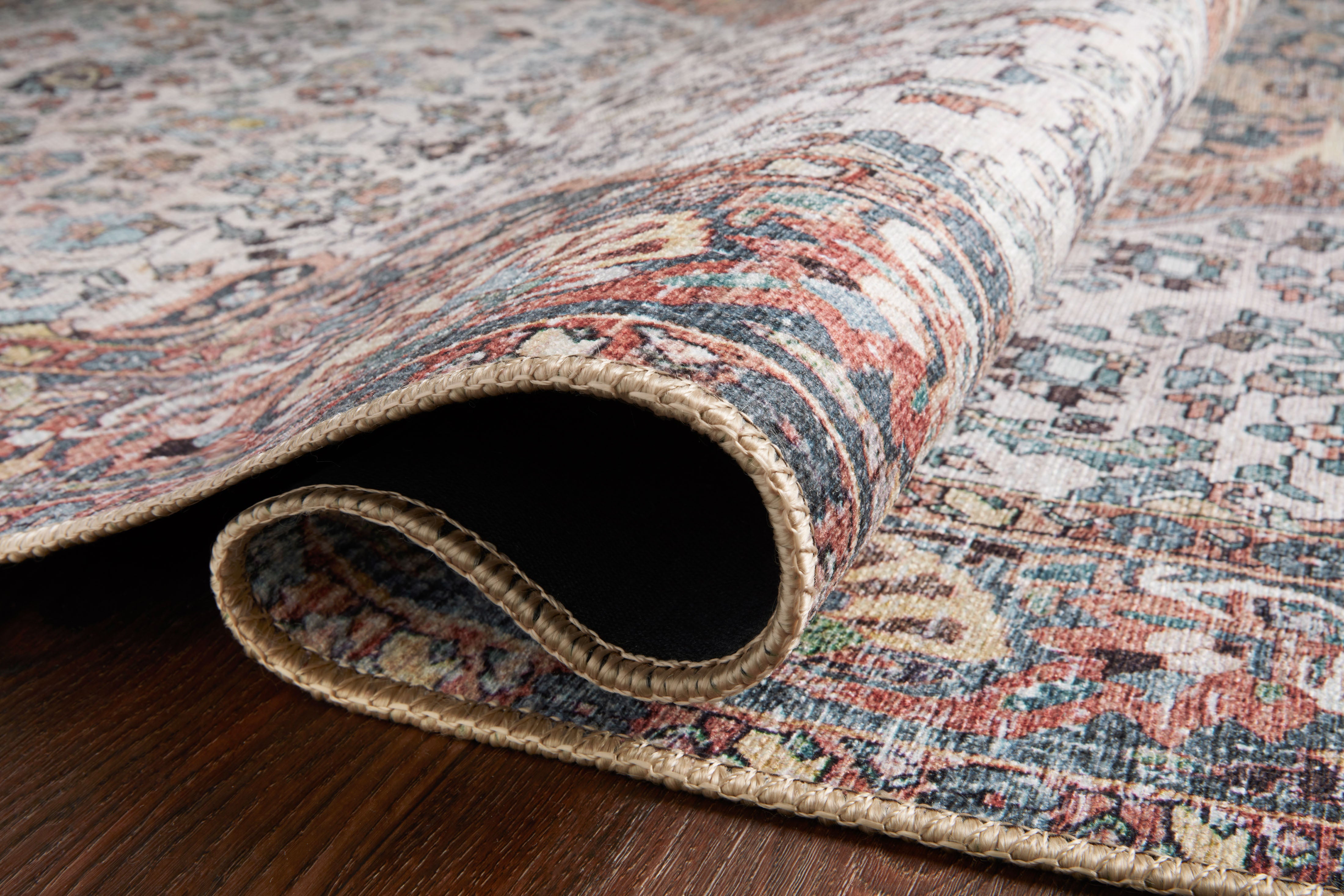 Loloi Wynter Red / Multi Rug RUGS - synthetic Loloi