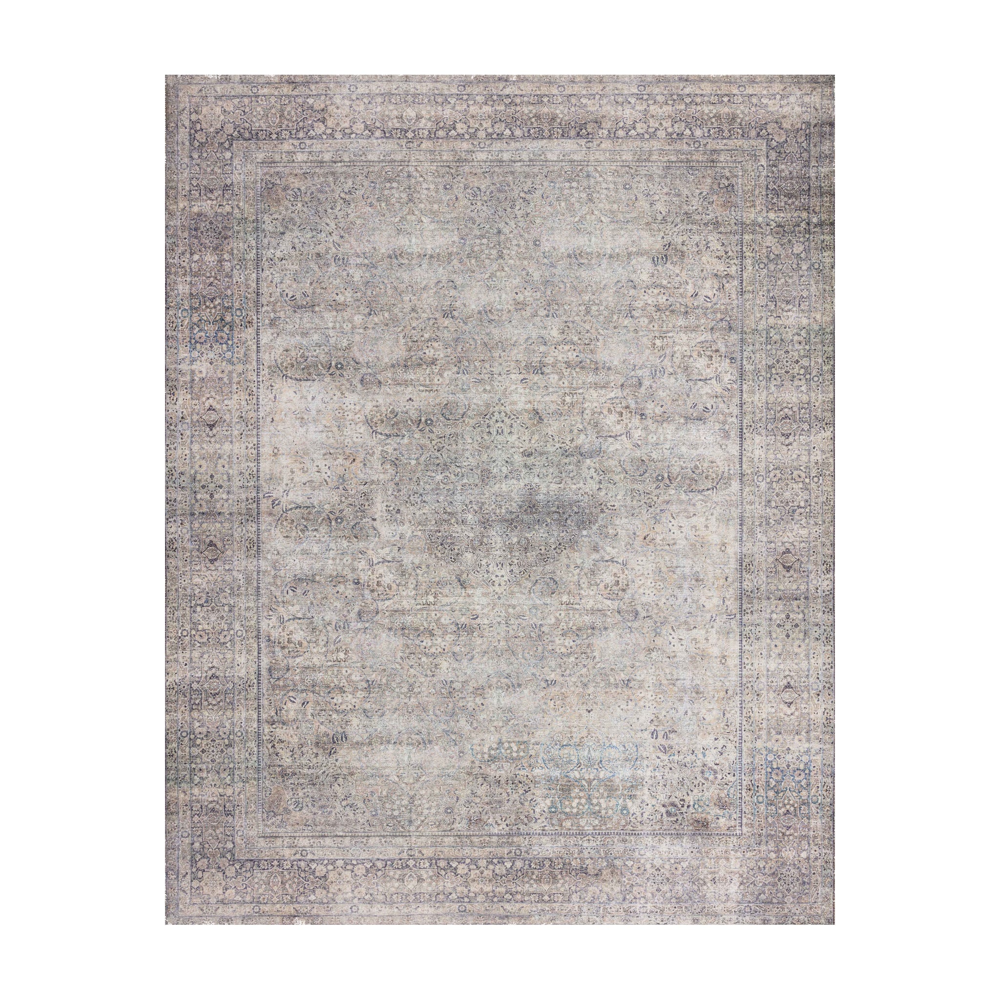 Loloi Wynter Silver / Charcoal Rug RUGS - synthetic Loloi 18" x 18"