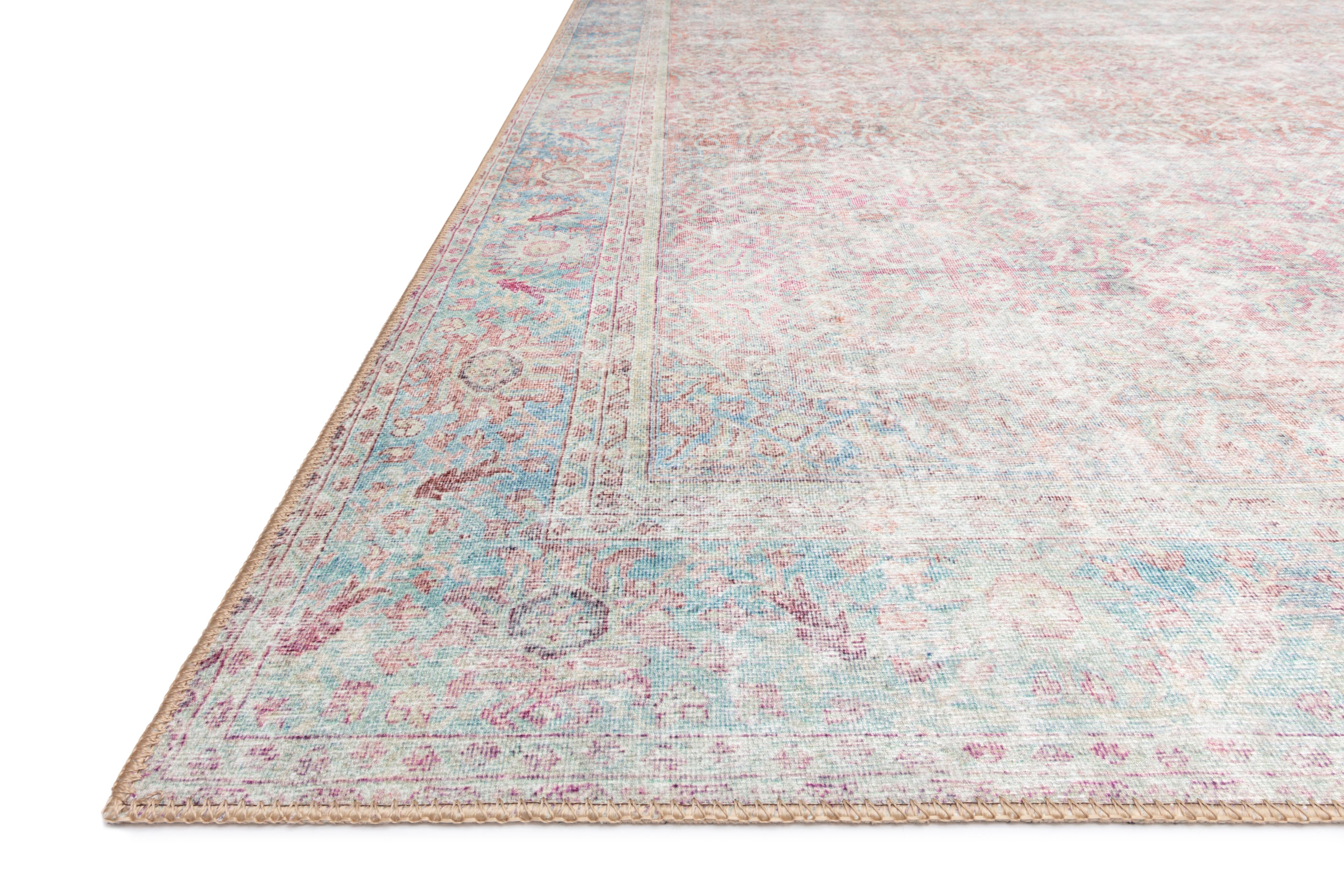 Loloi Wynter Red / Teal Rug RUGS - synthetic Loloi