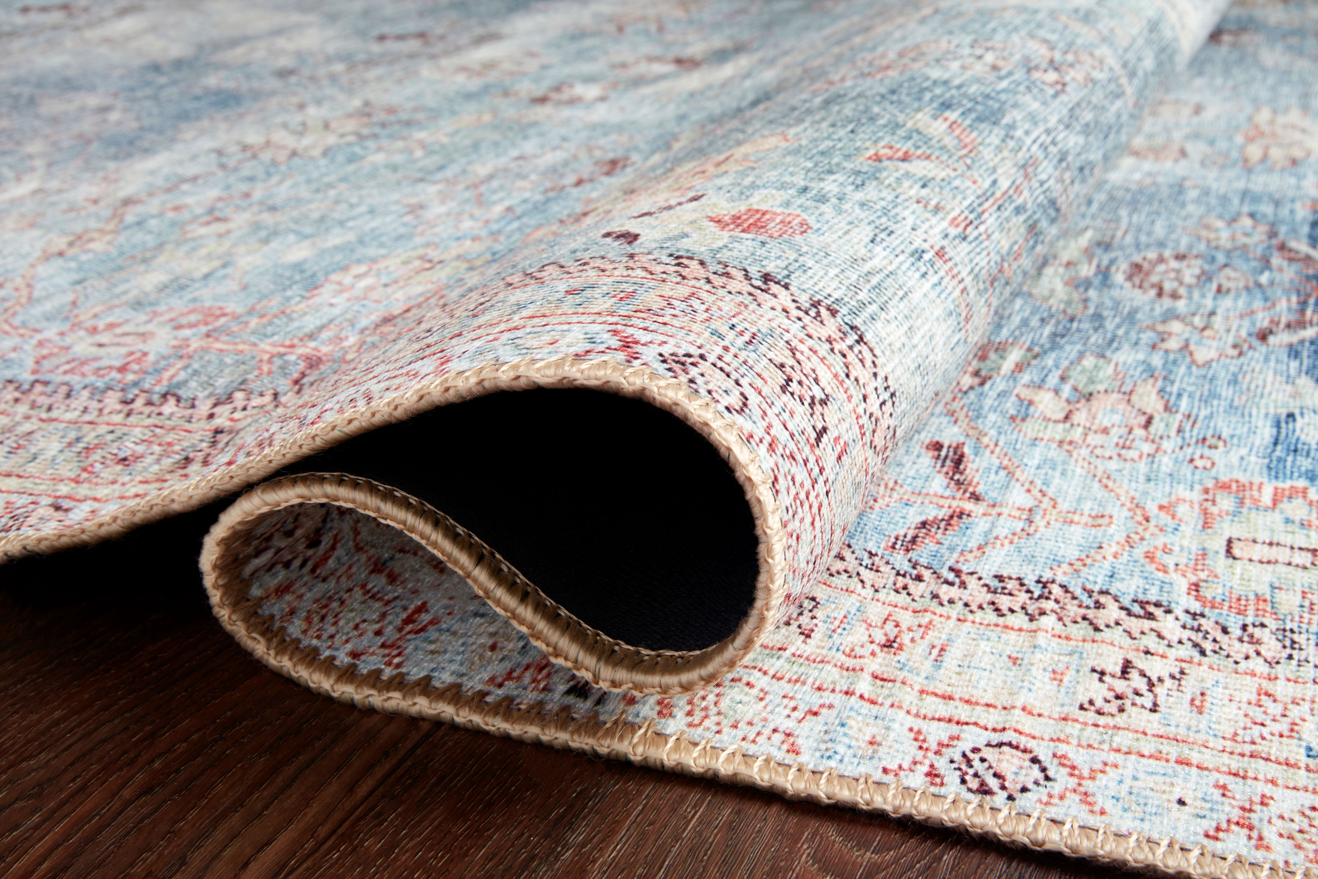 Loloi Wynter Teal / Multi Rug RUGS - synthetic Loloi
