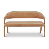 Marten Dining Bench FURNITURE - dining bench Moe's Furniture Tan Leather
