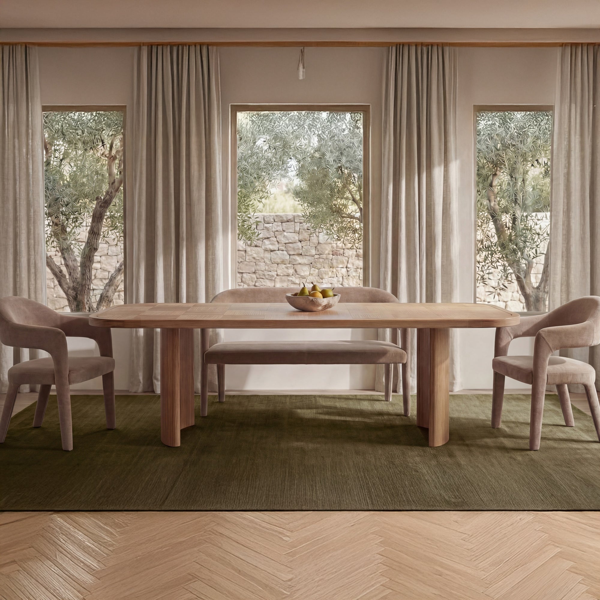 Marten Dining Bench FURNITURE - dining bench Moe's Furniture