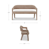 Marten Dining Bench FURNITURE - dining bench Moe's Furniture
