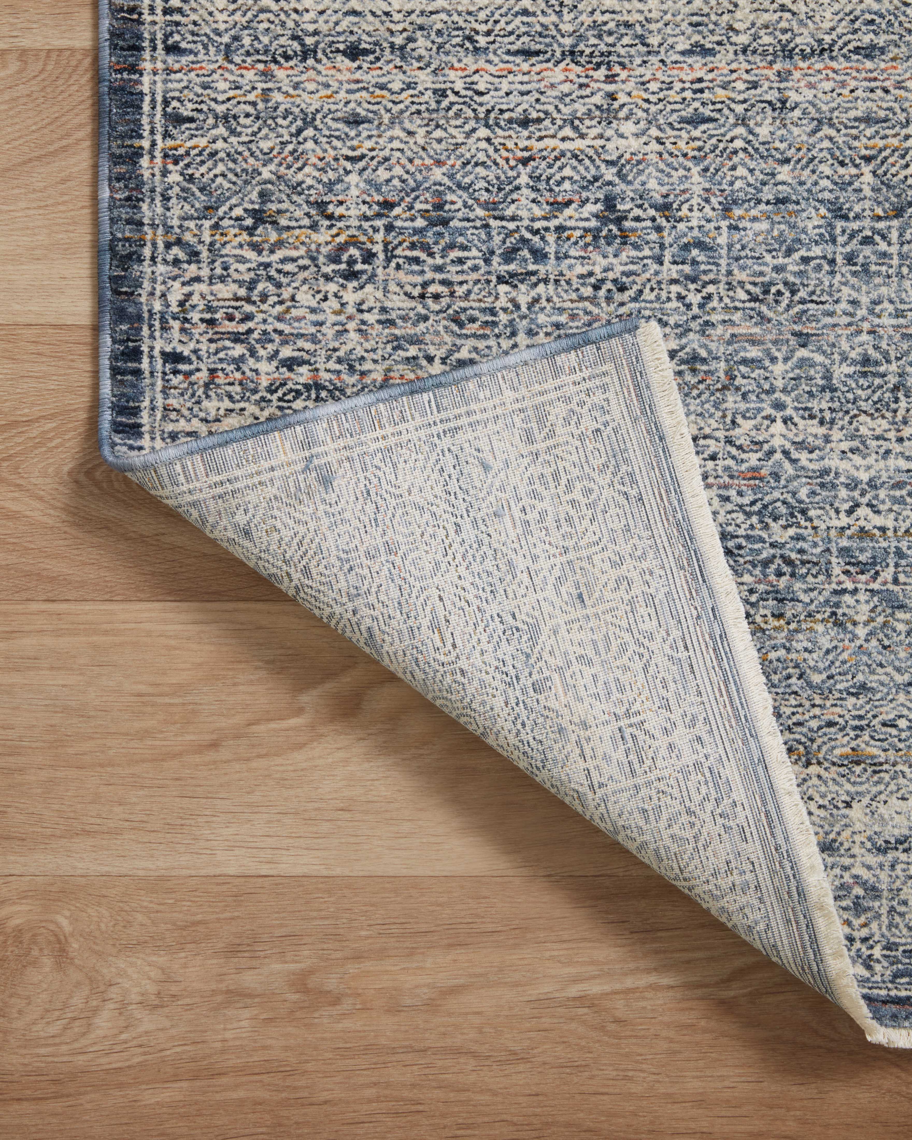 Amber Lewis x Loloi Zuma Denim / Ivory Rug 2-RUGS - patterned Loloi
