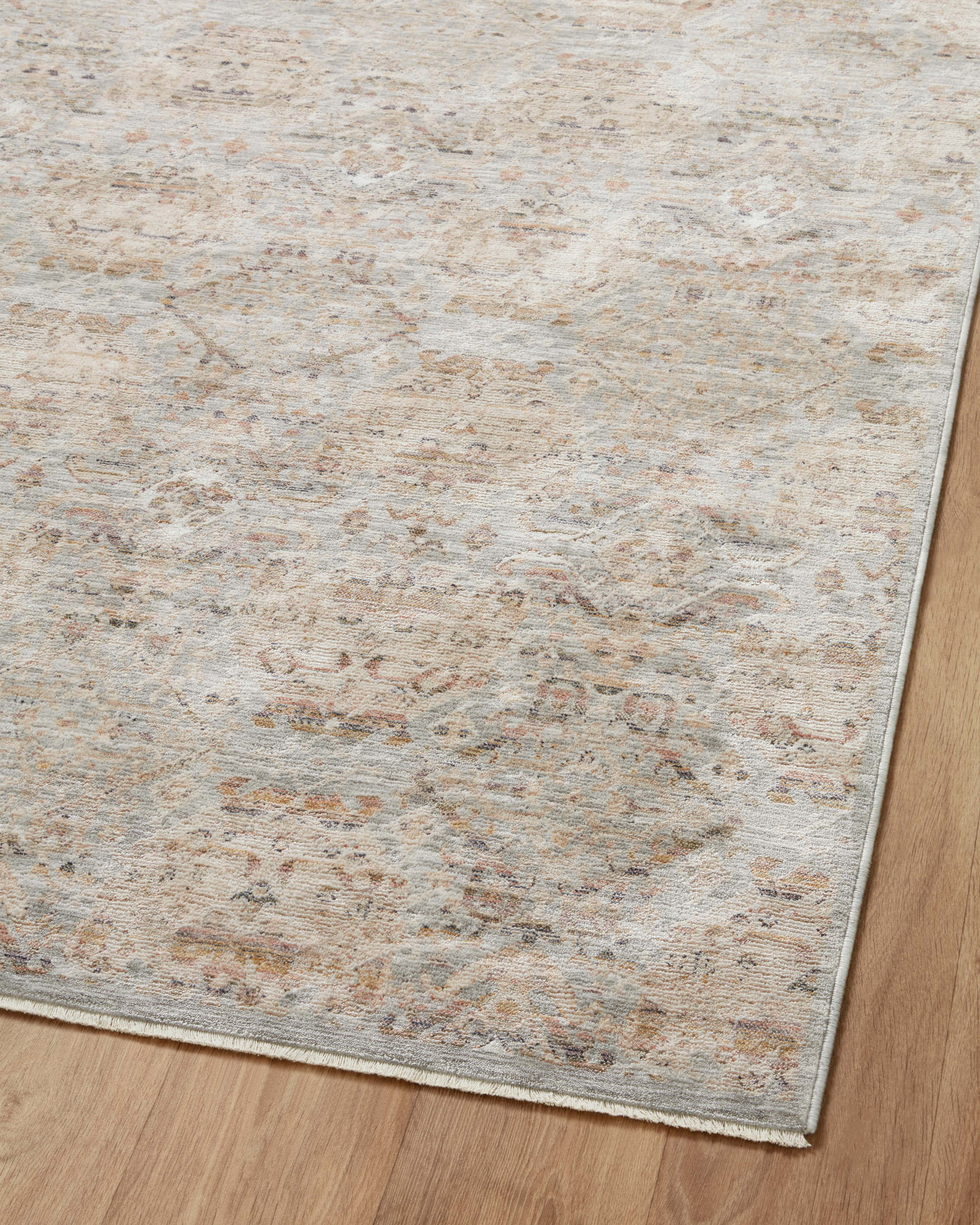 Amber Lewis x Loloi Zuma Silver / Multi Rug RUGS - synthetic Loloi