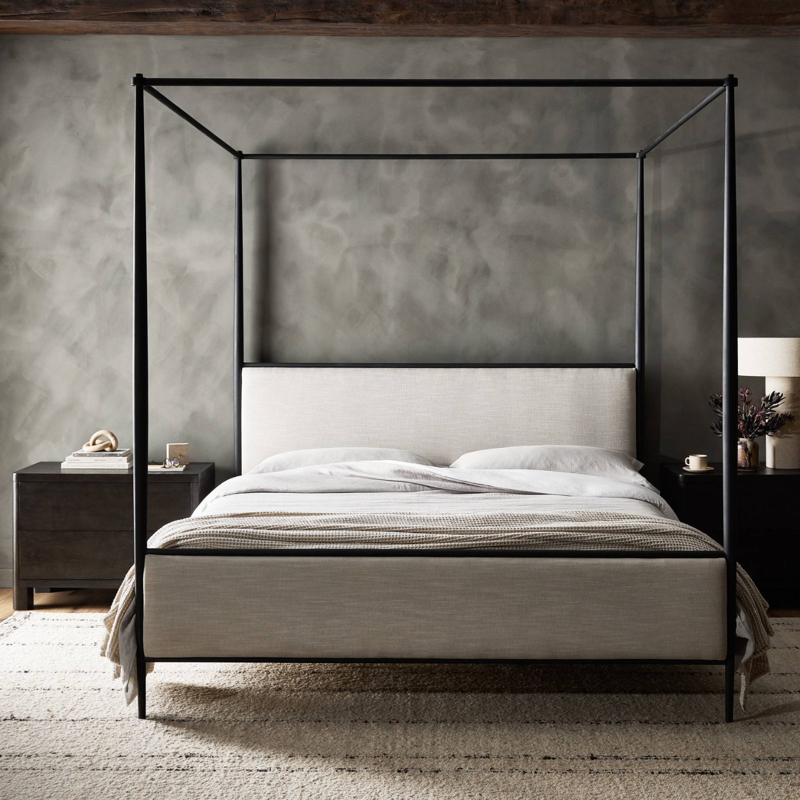 Xander Canopy Bed 10 - a - FURNITURE - dining chair Four Hands