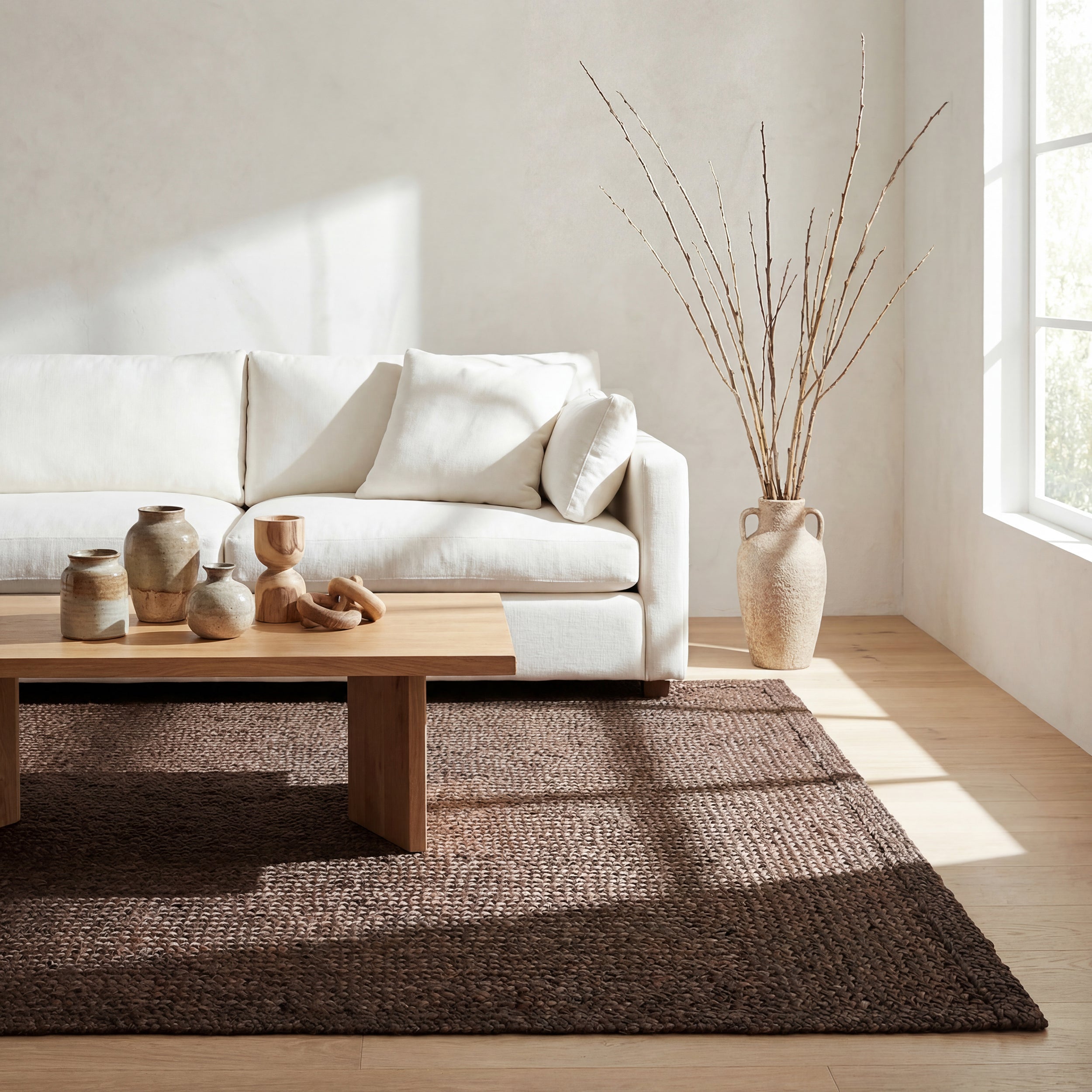 Thale Textured Handmade Jute Rug RUGS - jute Dash & Albert