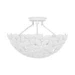 Kelan Semi Flush Mount LIGHTING - flush mount Visual Comfort - Studio Textured White