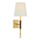 Hand-Rubbed Antique Brass and Saddle Leather